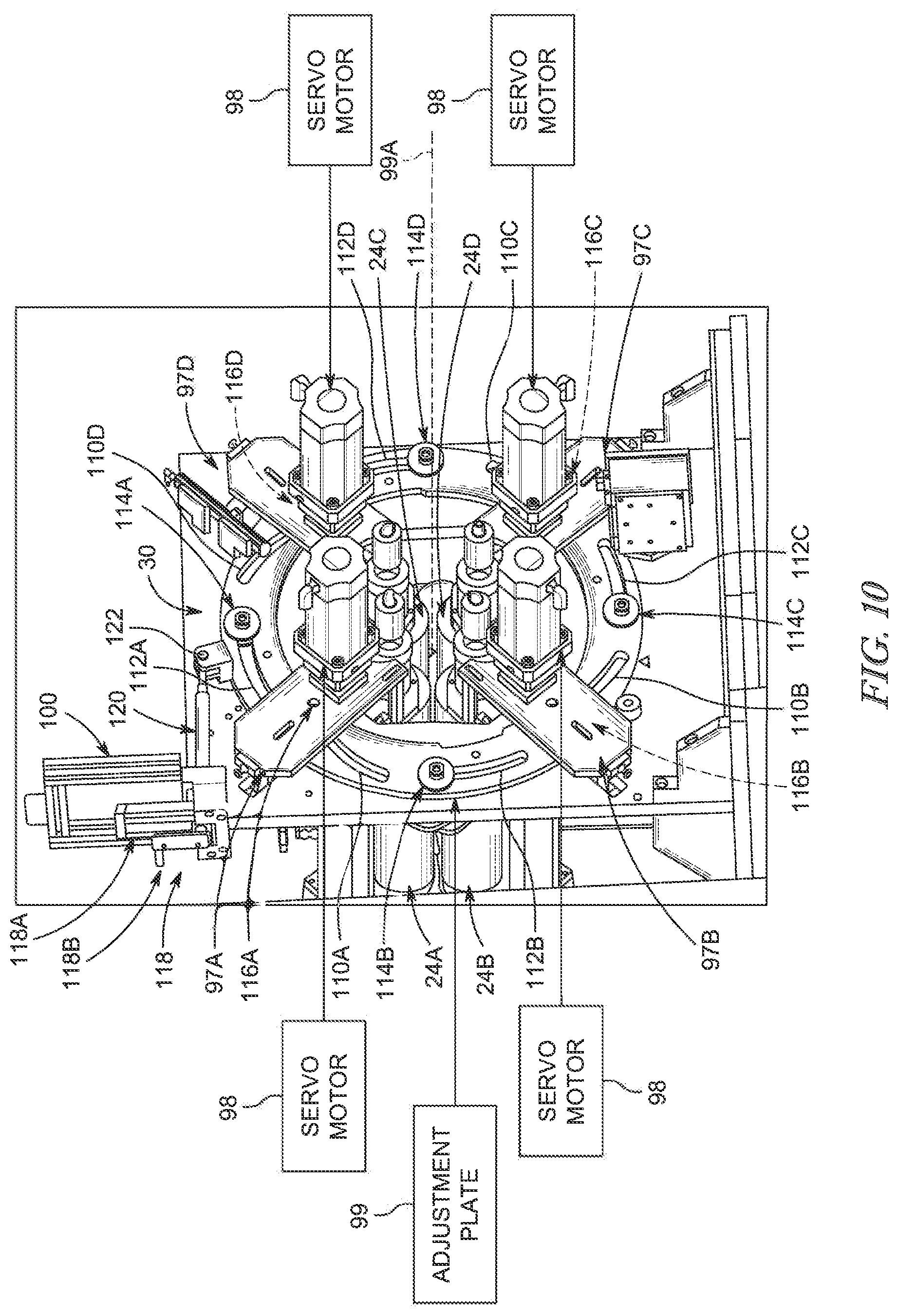 Patent US12103221 Figure 9 – Brim-forming machine and method of use