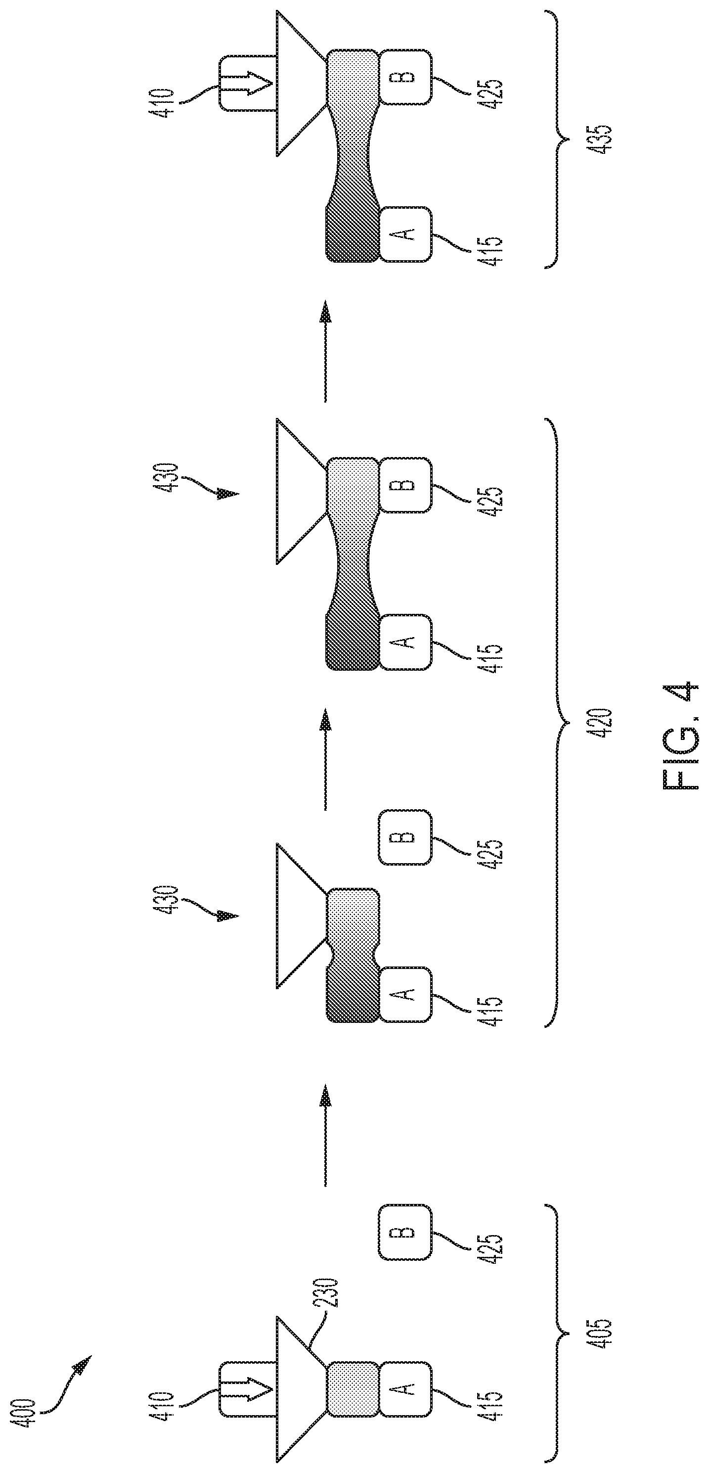 Patent US12103222 Figure 4 – Methods and systems for drawn fused filament fabrication printing