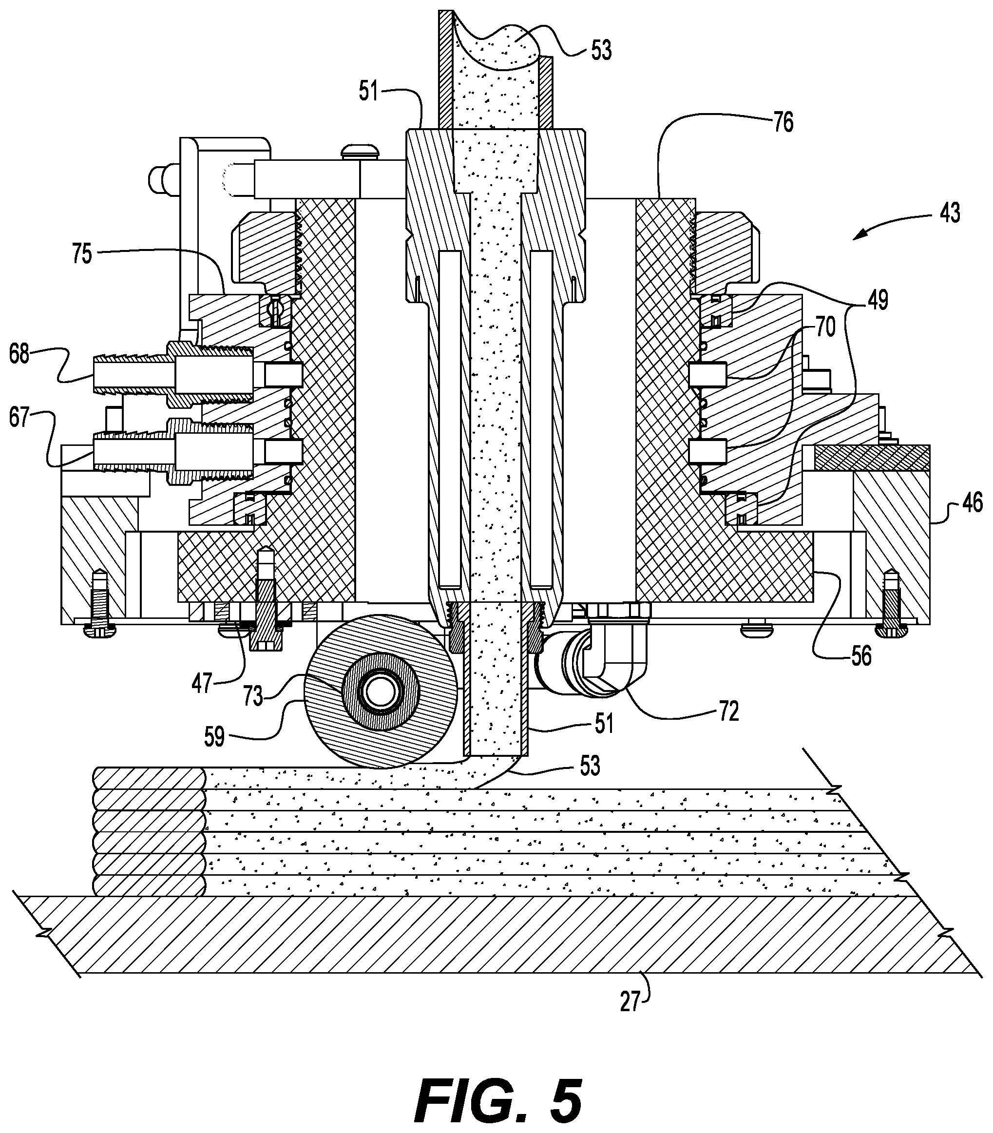 Patent US12103224 Figure 5 – Near net shape additive manufacturing apparatus