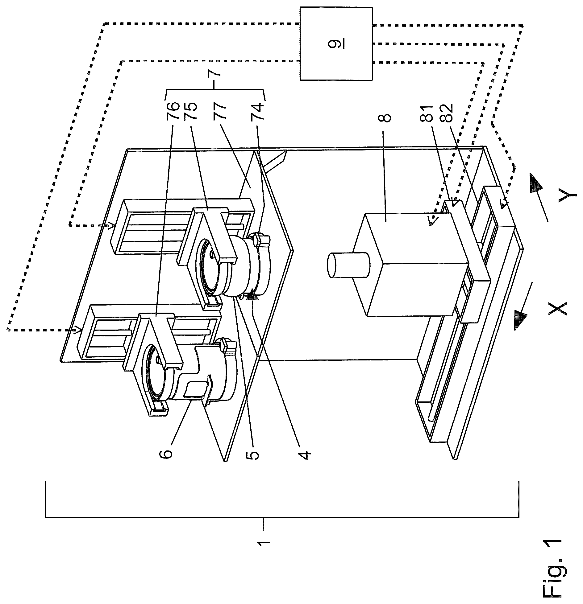 Patent US12103225 Figure 1 – Stereolithography device comprising cartridge device