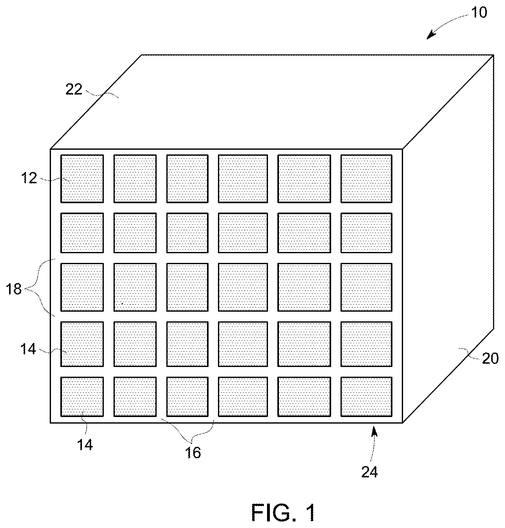 Patent US12103227 Figure 1 – Powder removal floating structures