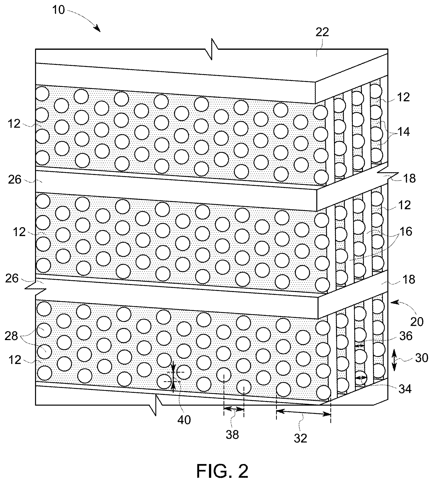 Patent US12103227 Figure 2 – Powder removal floating structures