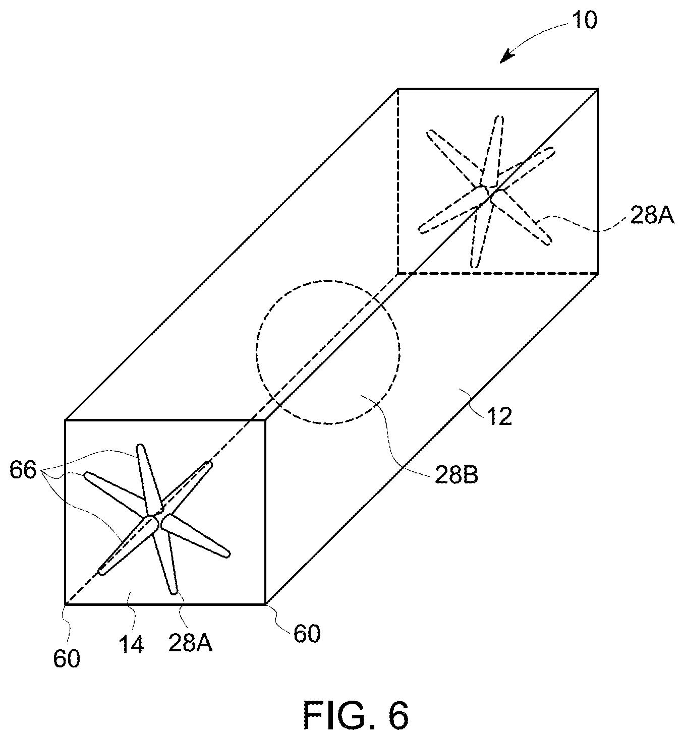 Patent US12103227 Figure 5 – Powder removal floating structures