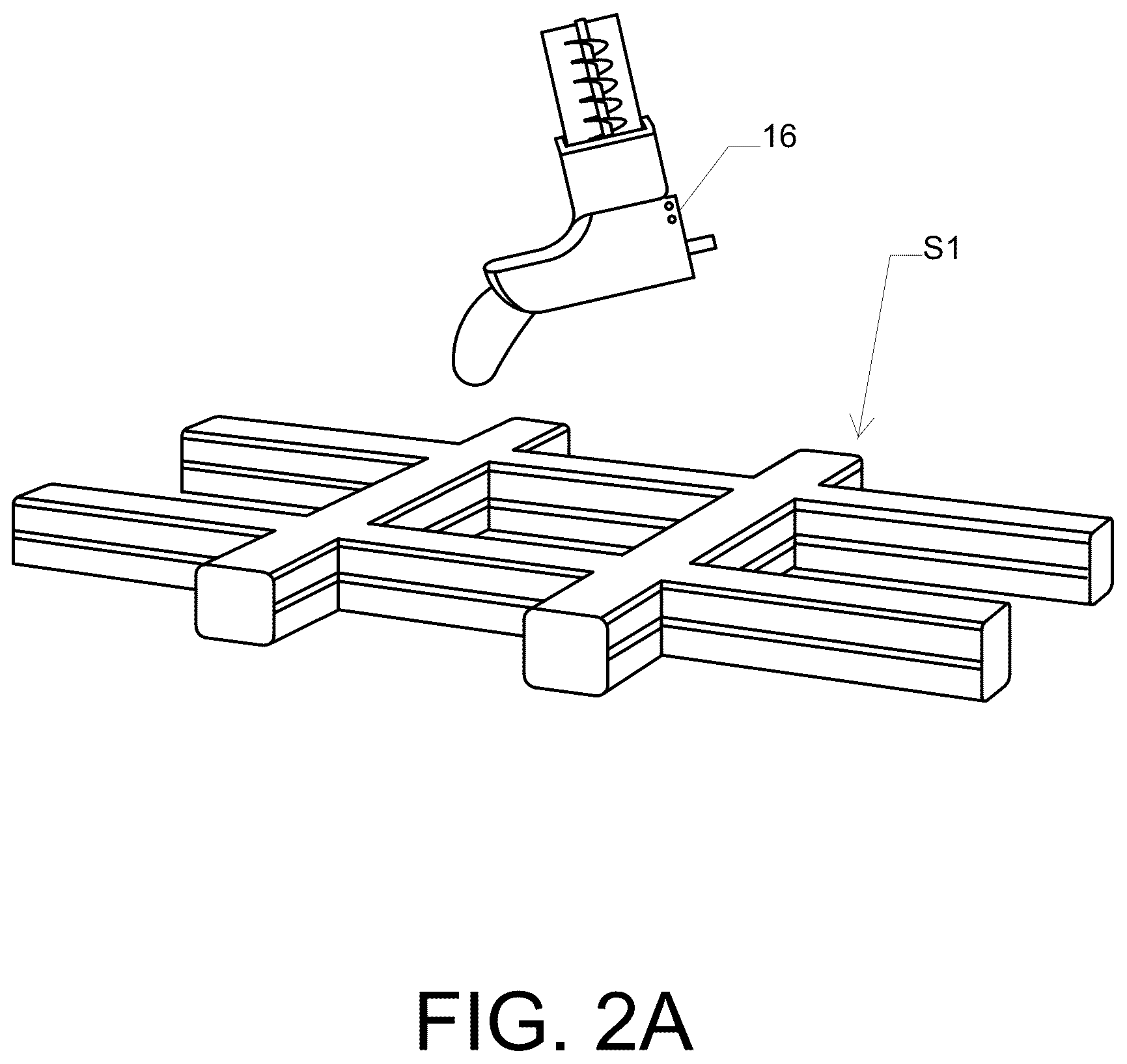 Patent US12103232 Figure 4 – Three-dimensional printing of reinforced concrete and nozzle therefor