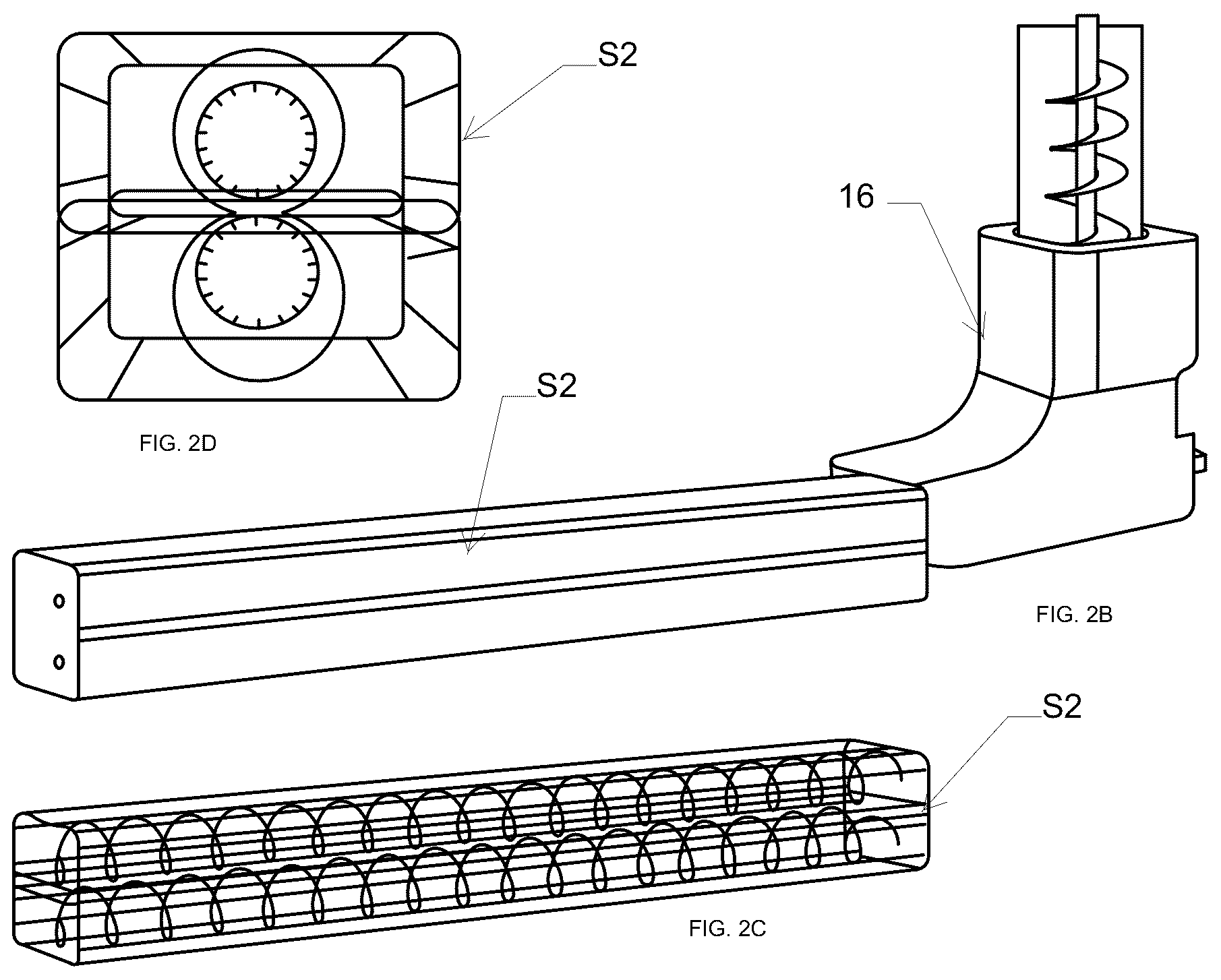 Patent US12103232 Figure 5 – Three-dimensional printing of reinforced concrete and nozzle therefor