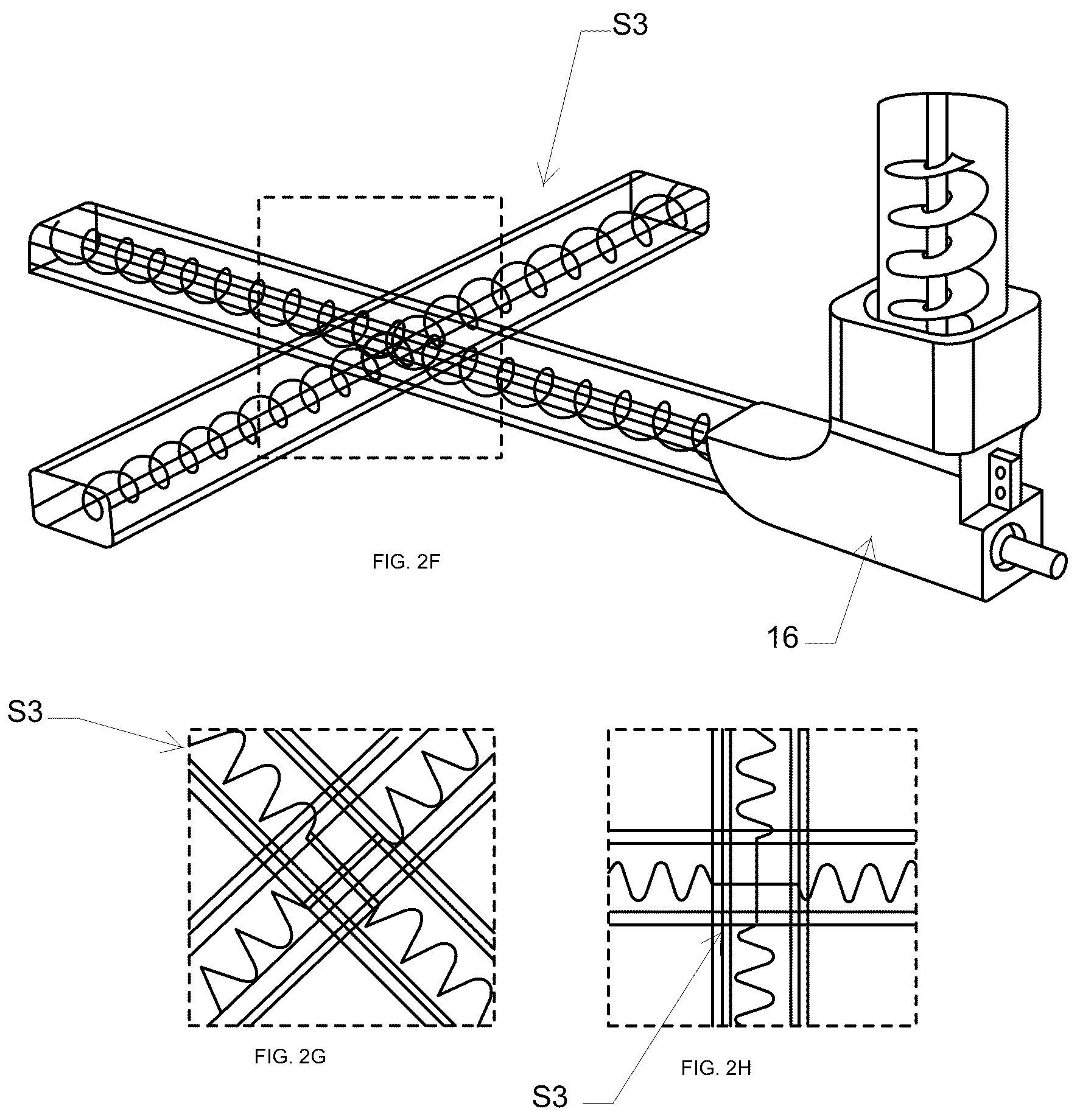 Patent US12103232 Figure 7 – Three-dimensional printing of reinforced concrete and nozzle therefor