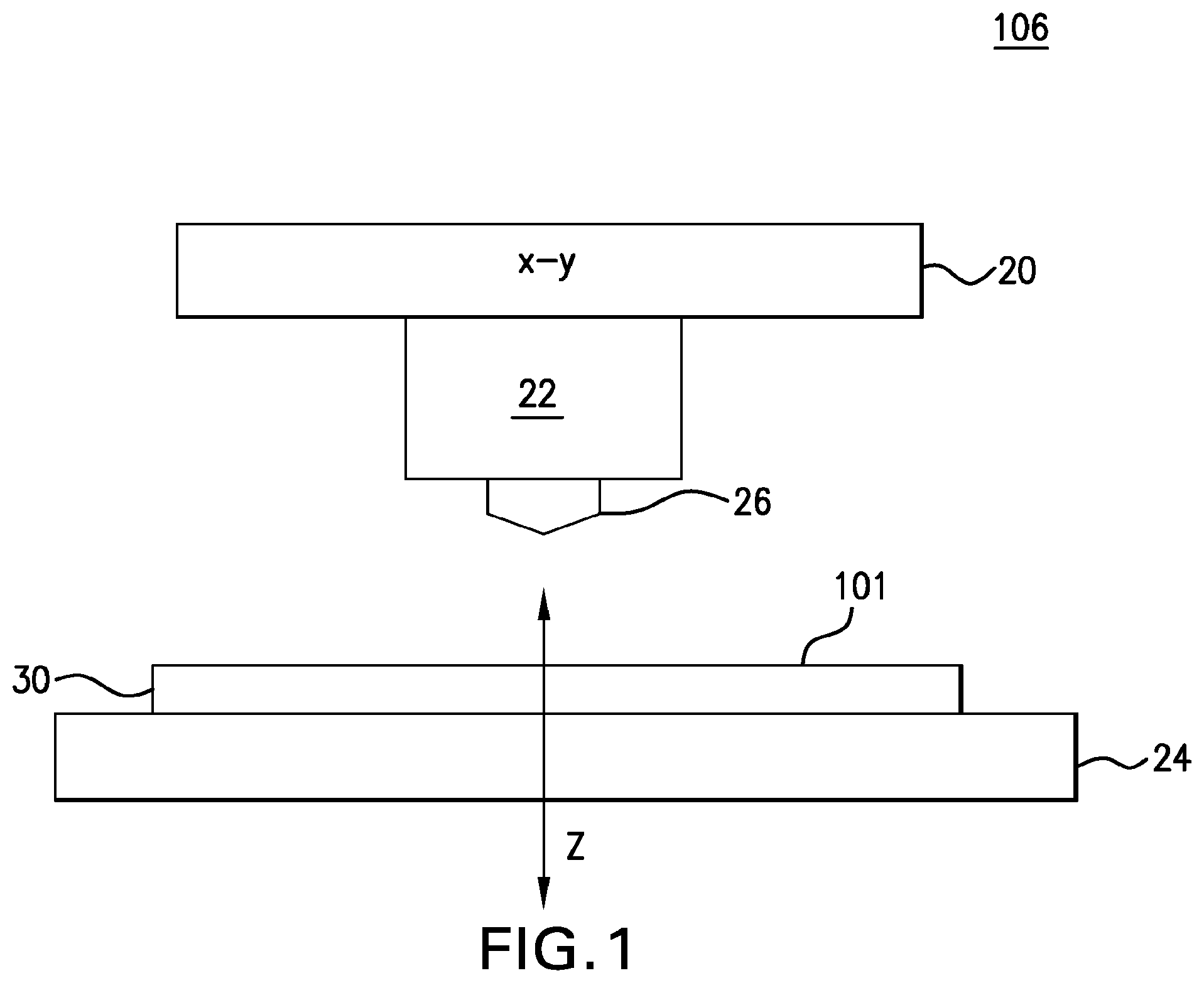Patent US12103233 Figure 1 – Apparatus, system and method for an additive manufacturing print head