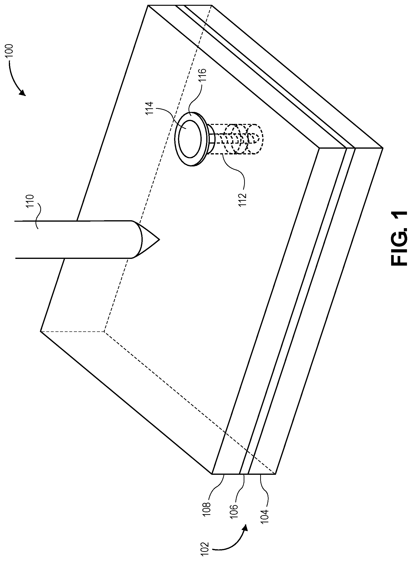 Patent US12103234 Figure 1 – System and process for using a conductive, non-stick coating for automating tool touch-off