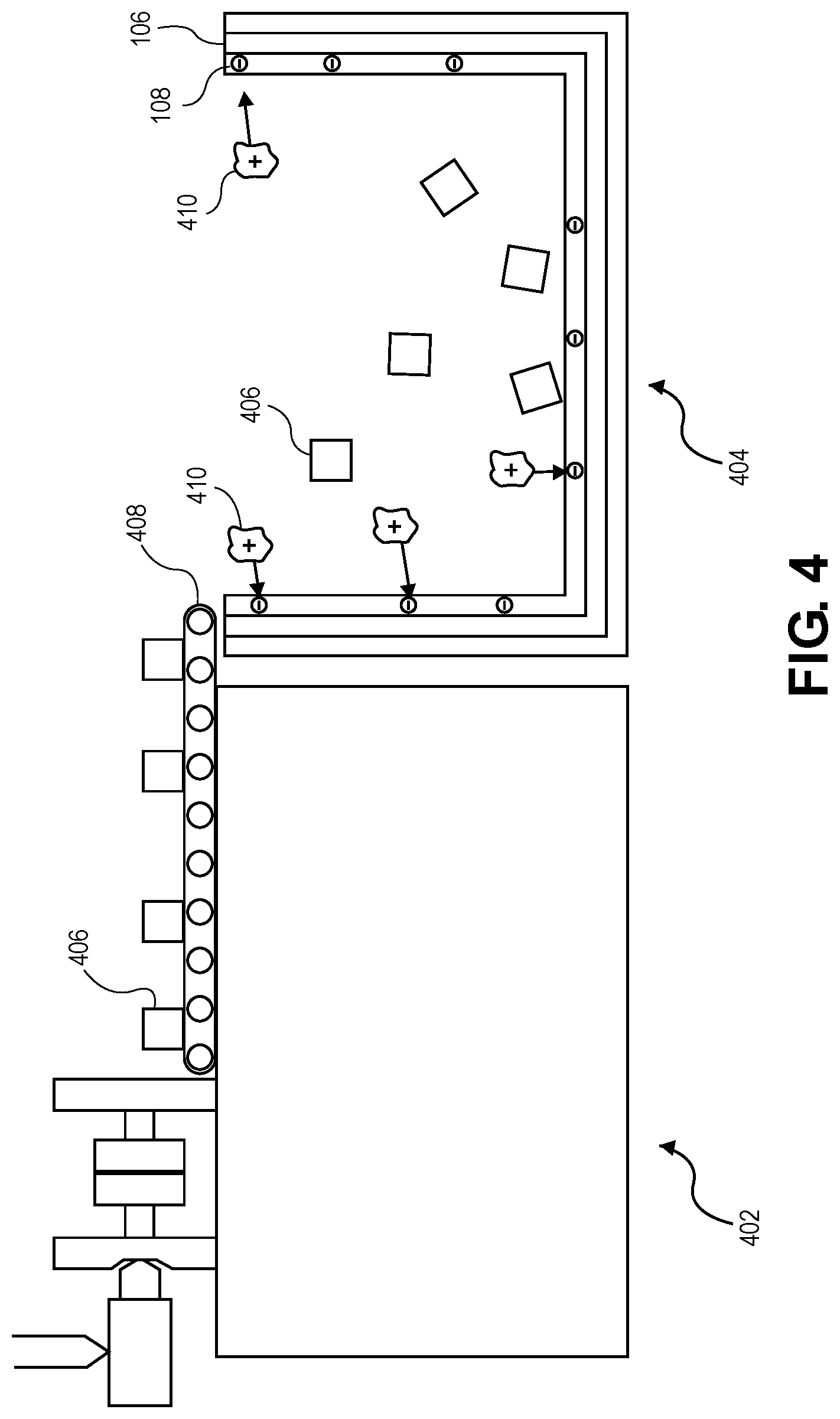 Patent US12103234 Figure 4 – System and process for using a conductive, non-stick coating for automating tool touch-off