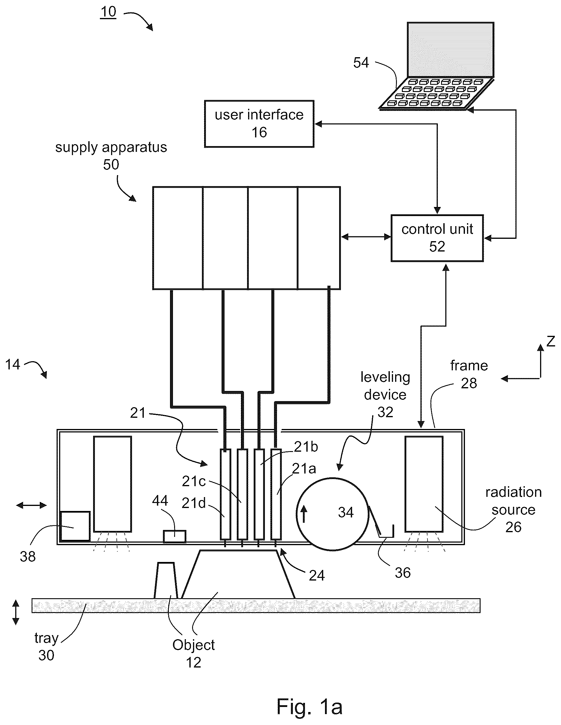 Patent US12103236 — Solid freeform fabrication using a plurality of modeling materials — Figure 1