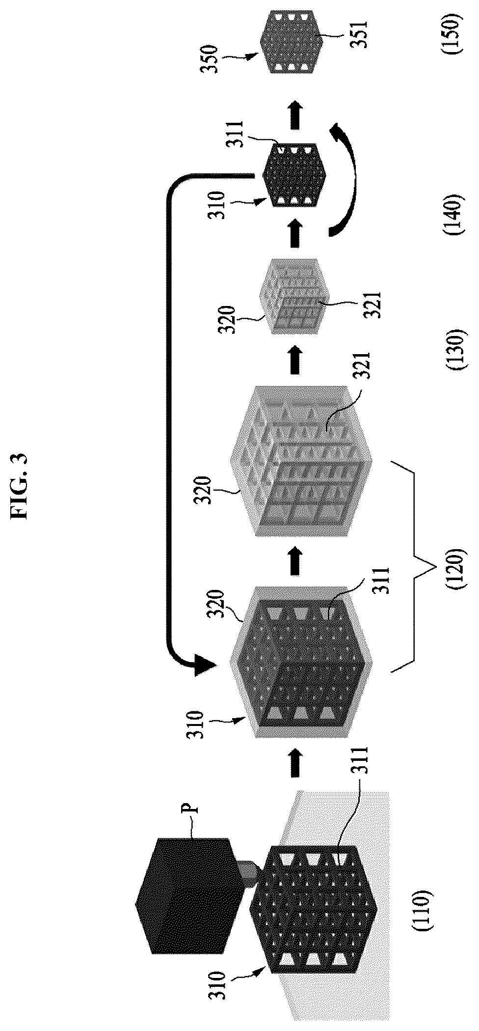 Patent US12103239 Figure 3 – Method and system for manufacturing high-resolution structure using size-tunable hydrogel