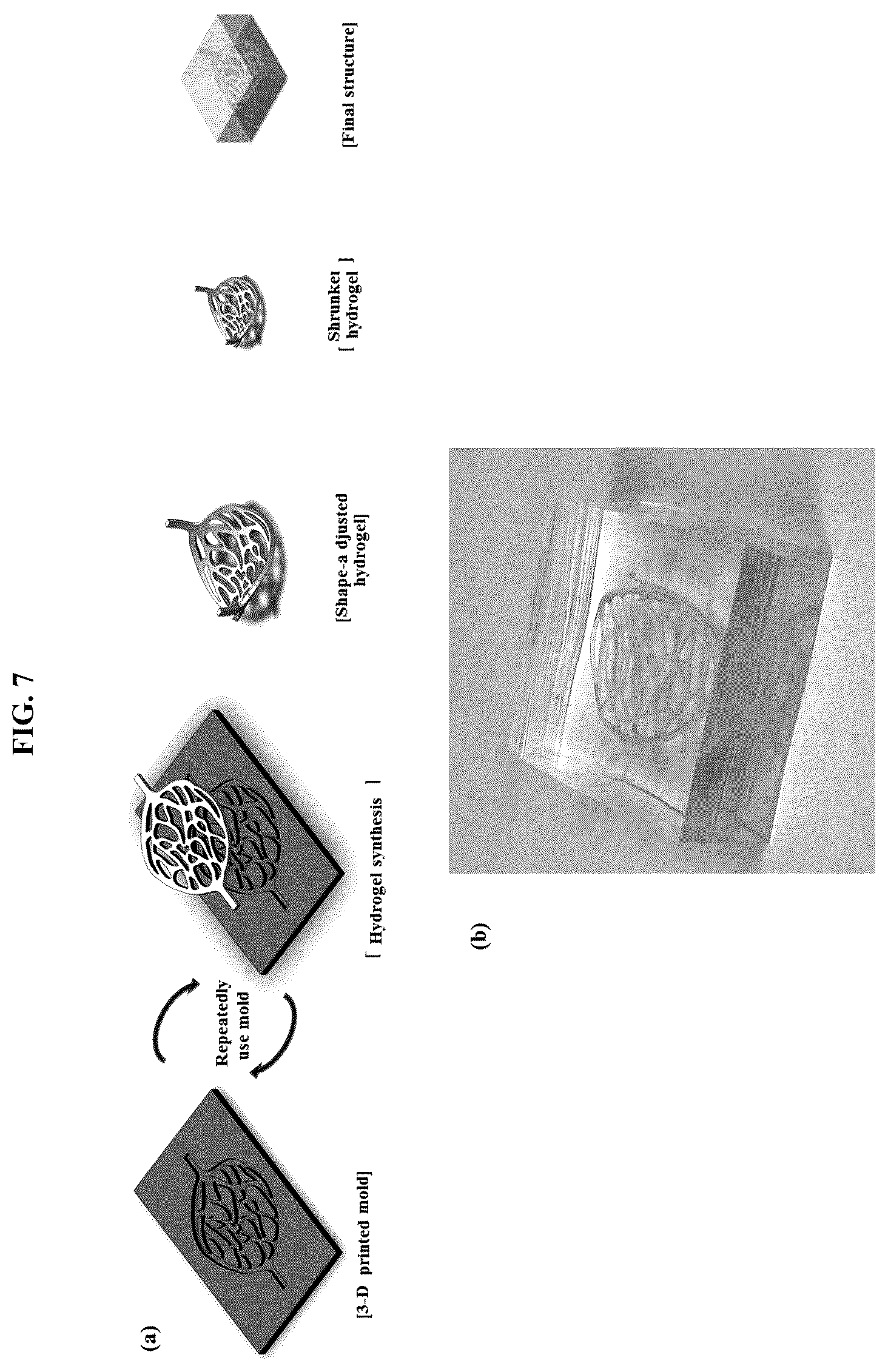 Patent US12103239 Figure 7 – Method and system for manufacturing high-resolution structure using size-tunable hydrogel