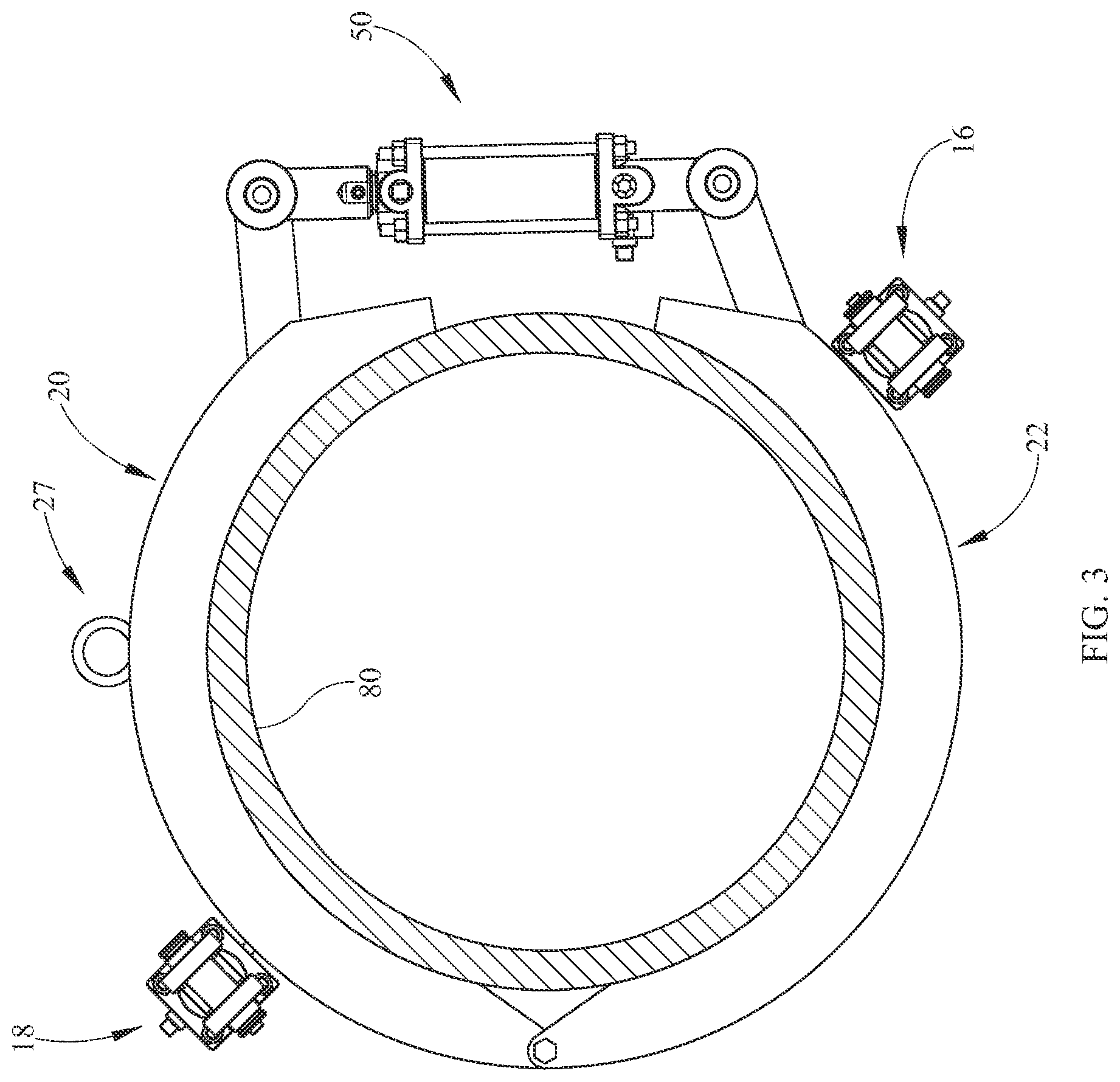 Patent US12103247 Figure 3 – Assembly and method of coupling pipes