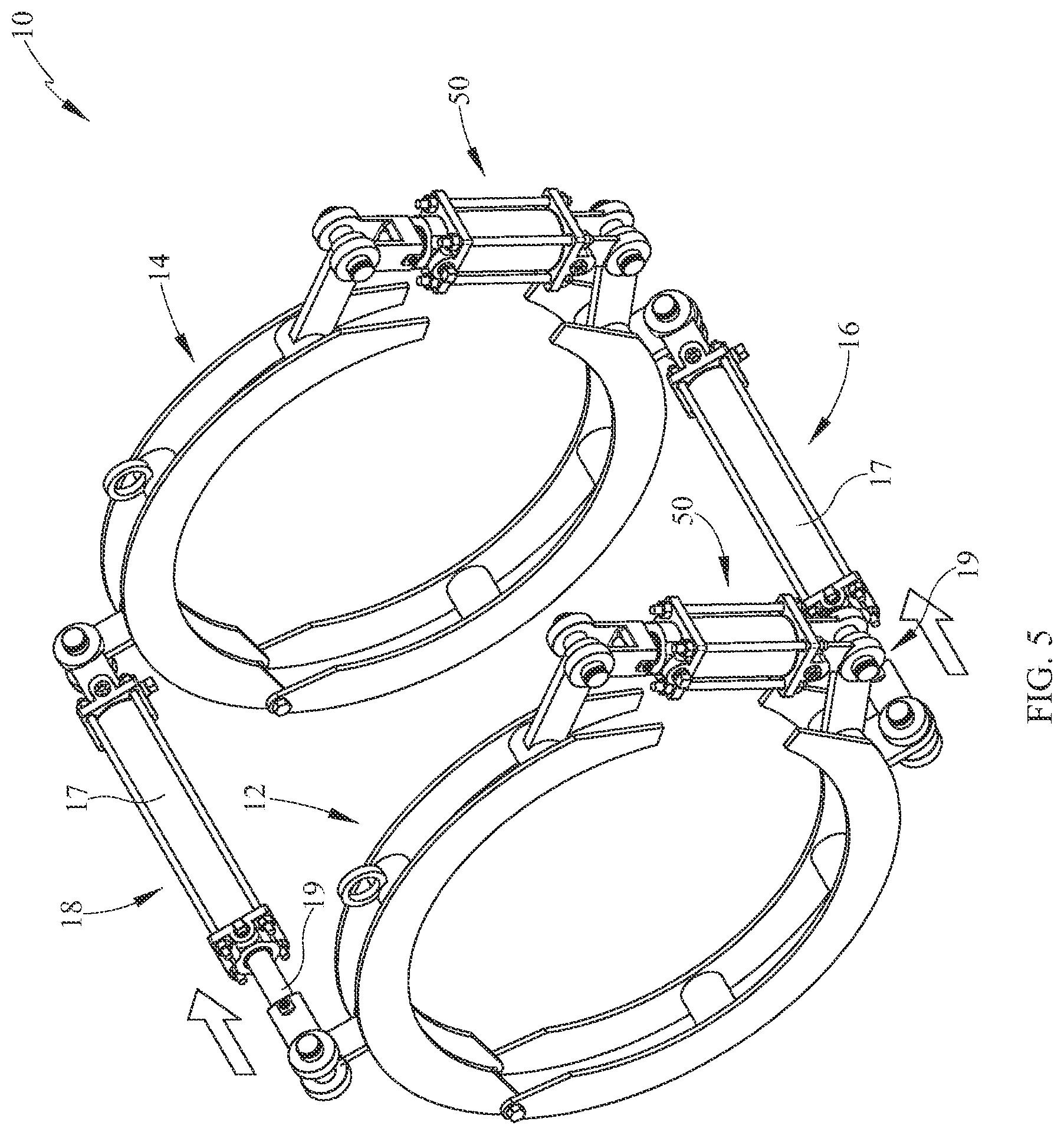 Patent US12103247 Figure 5 – Assembly and method of coupling pipes