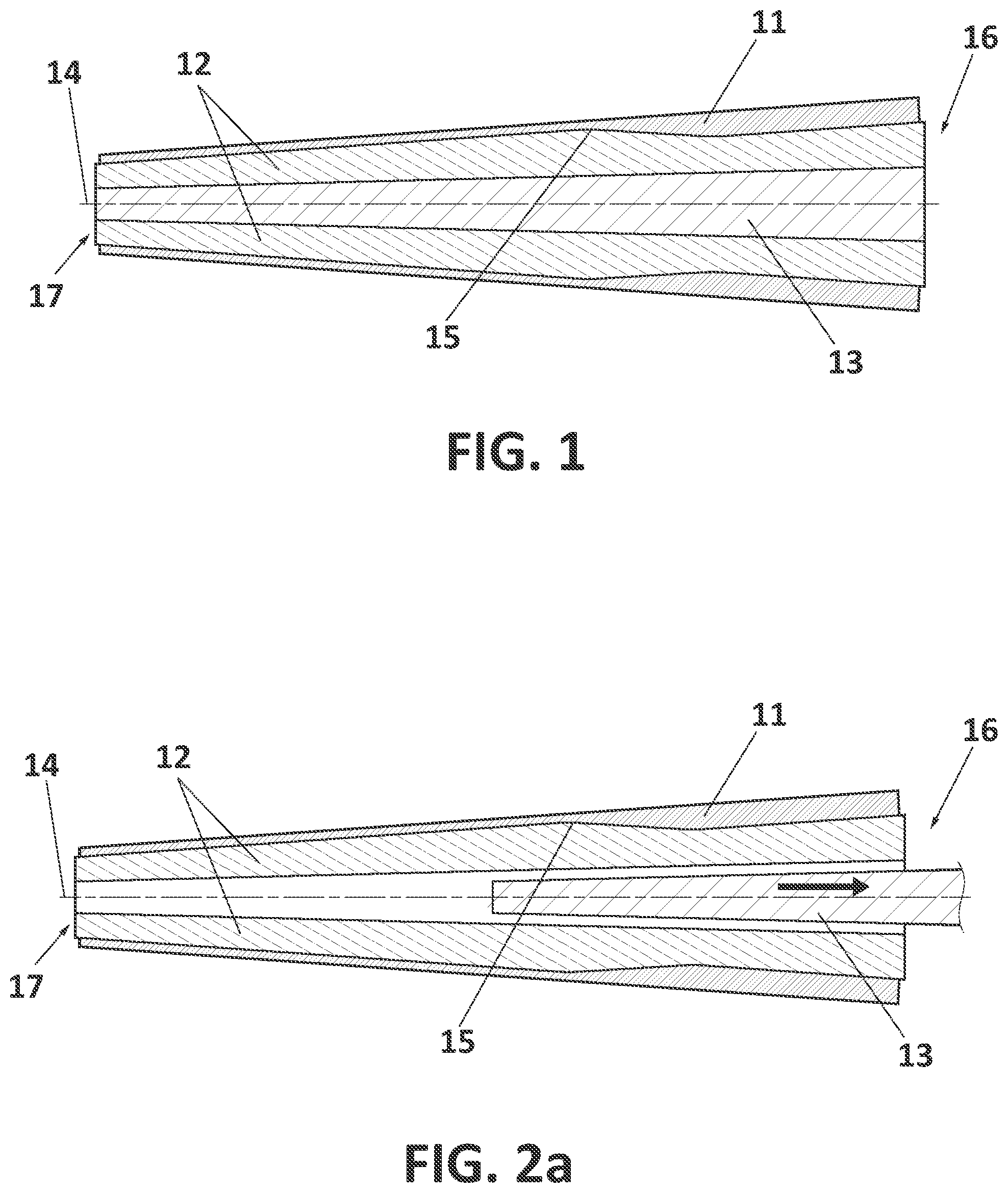 Patent US12103250 Figure 1 – Device comprising multiple longitudinal mandrels forming a mold for manufacturing a composite part