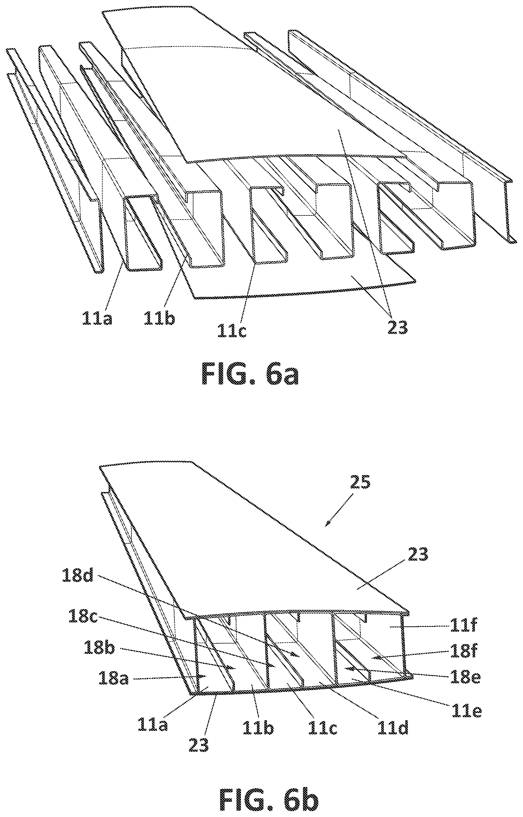 Patent US12103250 Figure 7 – Device comprising multiple longitudinal mandrels forming a mold for manufacturing a composite part