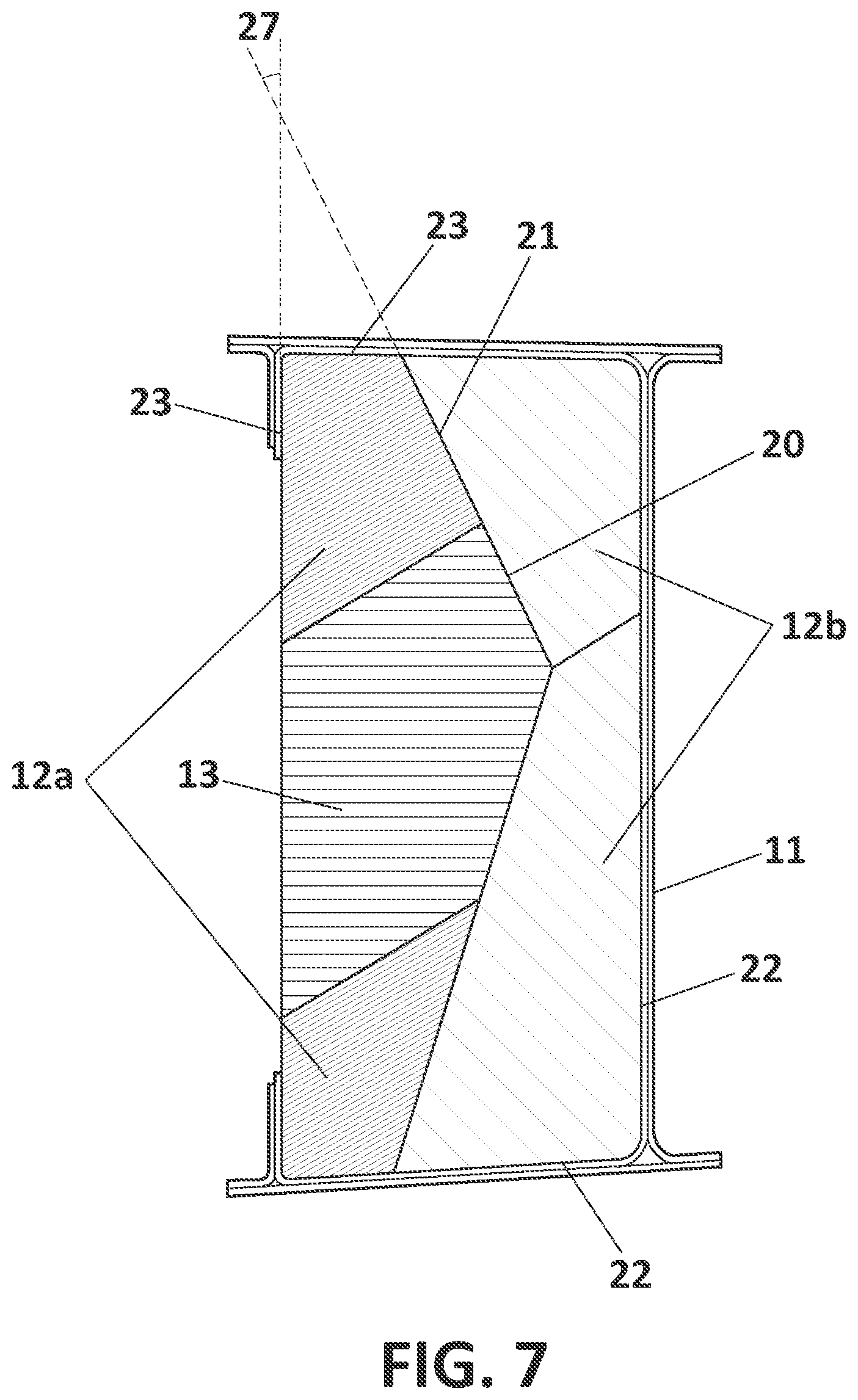 Patent US12103250 Figure 8 – Device comprising multiple longitudinal mandrels forming a mold for manufacturing a composite part