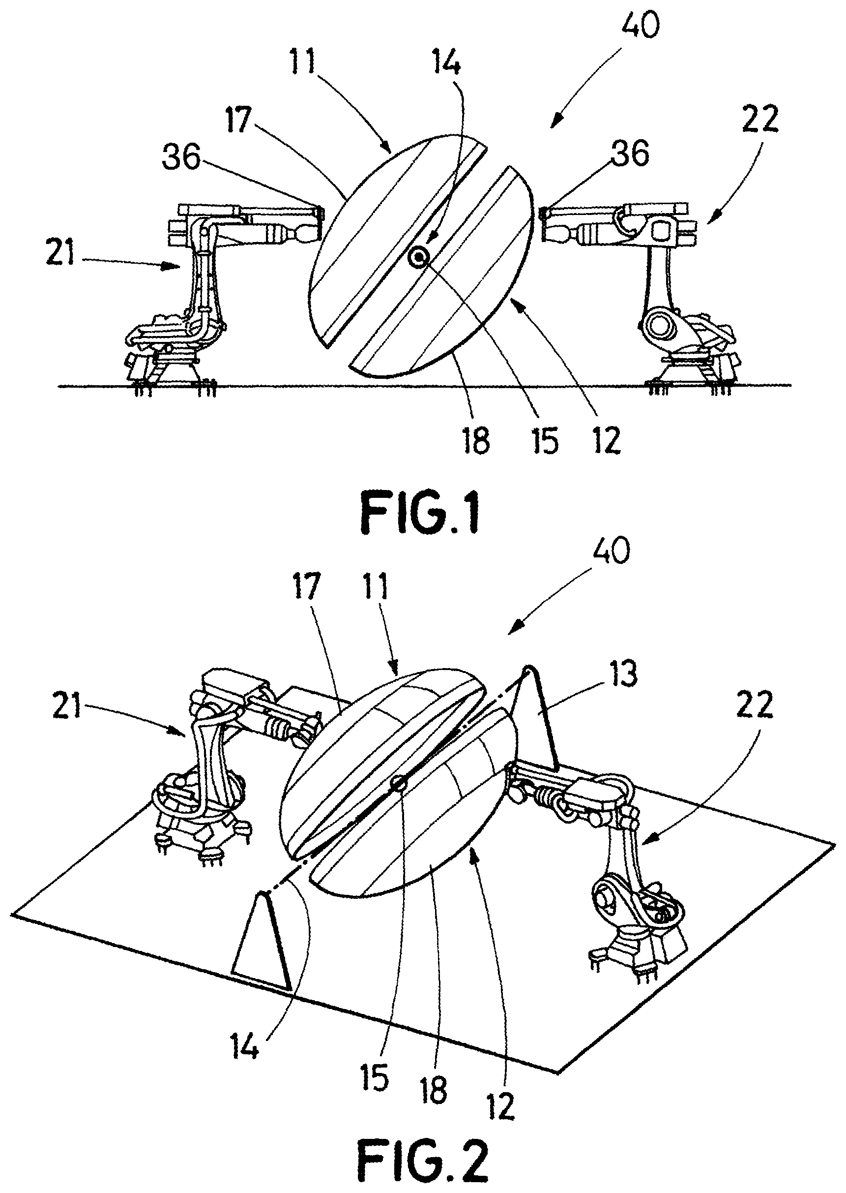 Patent US12103252 Figure 1 – Device and method for manufacturing composite parts for an aircraft bulkhead