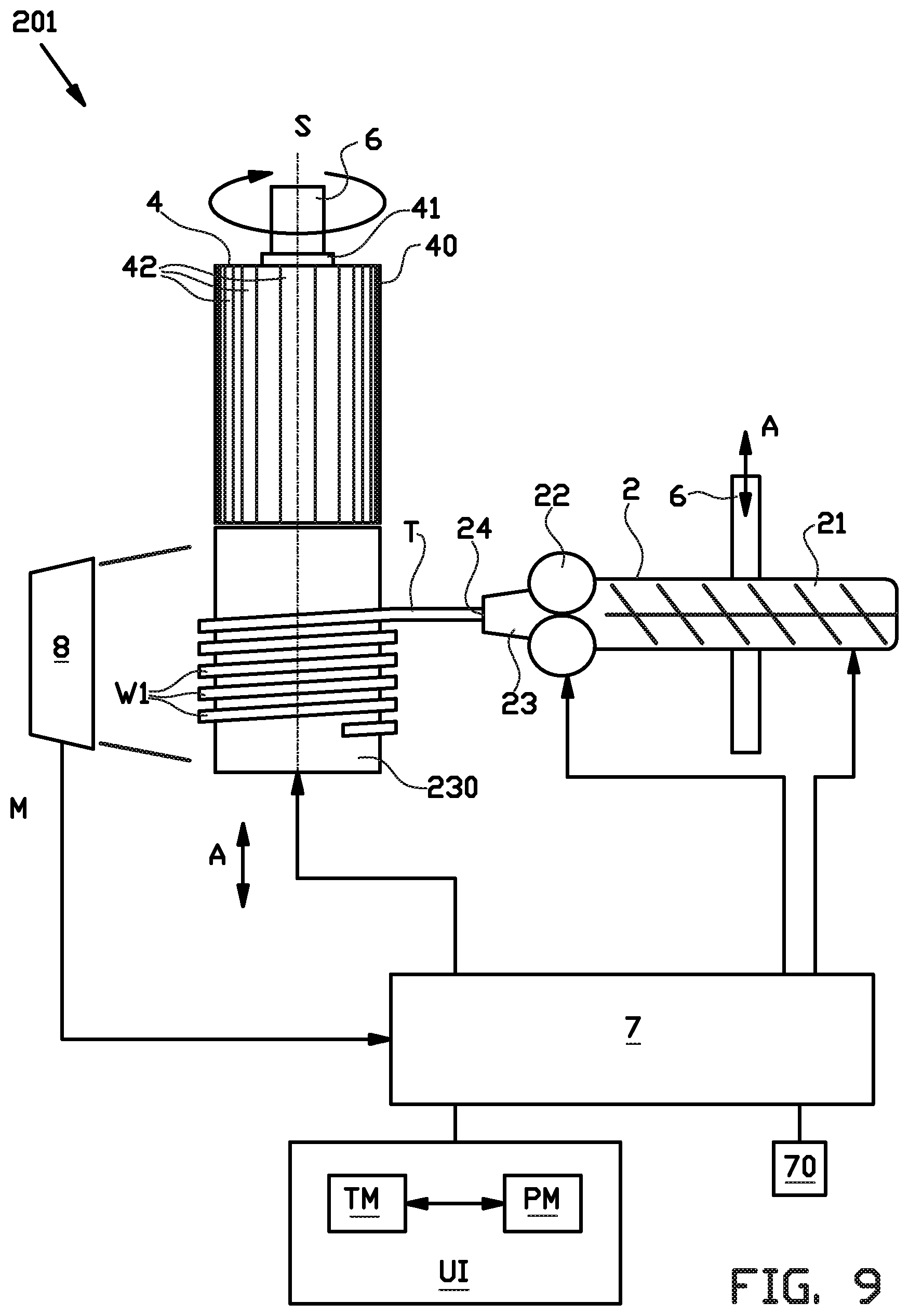 Patent US12103258 Figure 7 – Tire building method and tire building system, in particular for strip-winding
