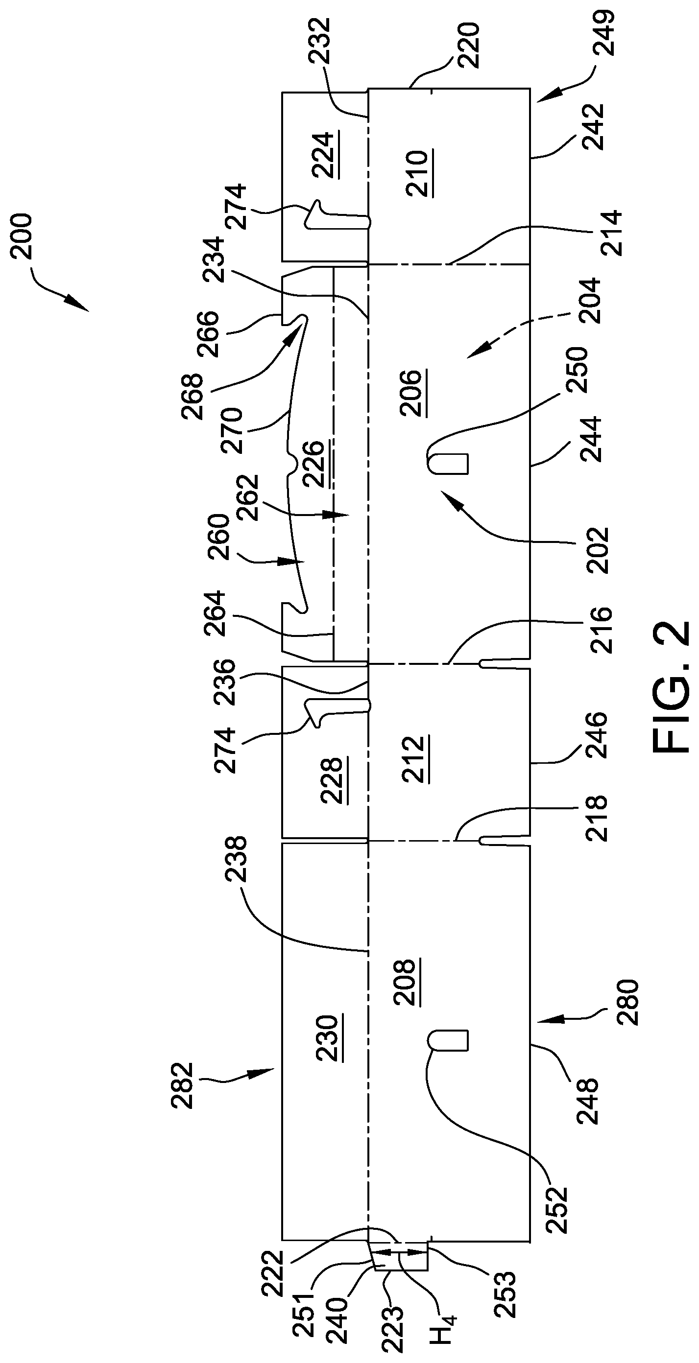 Patent US12103260 Figure 2 – Machine and methods for attaching a tray blank to a cover blank
