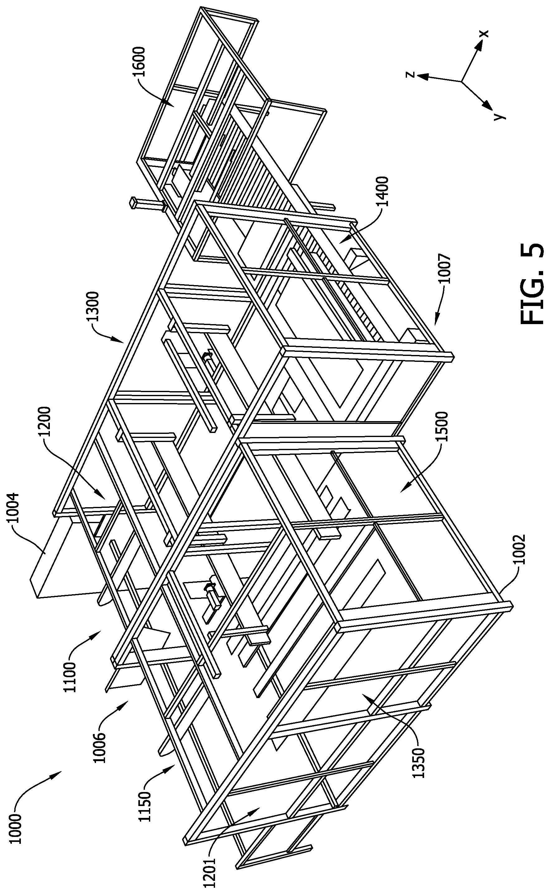 Patent US12103260 Figure 5 – Machine and methods for attaching a tray blank to a cover blank