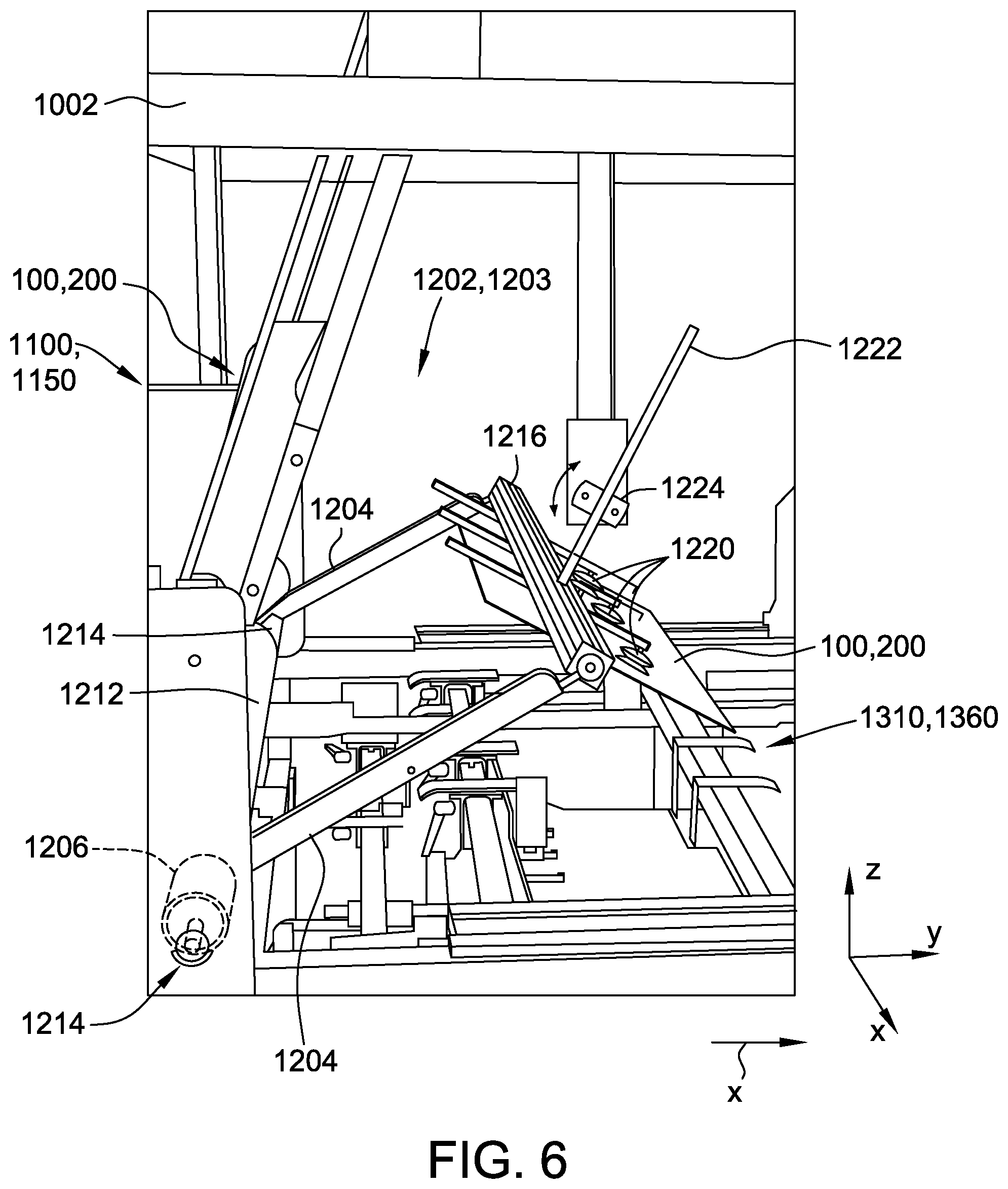 Patent US12103260 Figure 6 – Machine and methods for attaching a tray blank to a cover blank