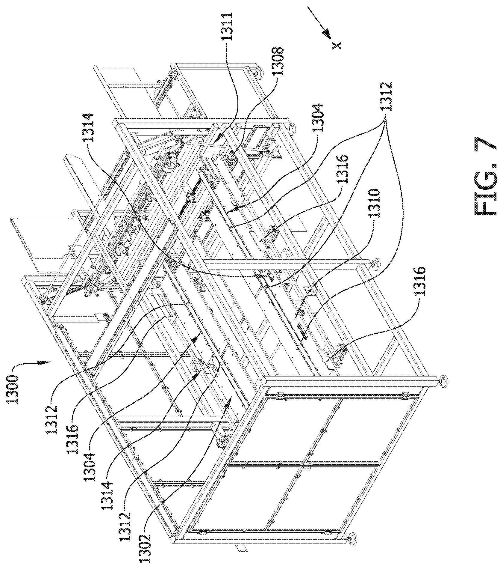 Patent US12103260 Figure 7 – Machine and methods for attaching a tray blank to a cover blank