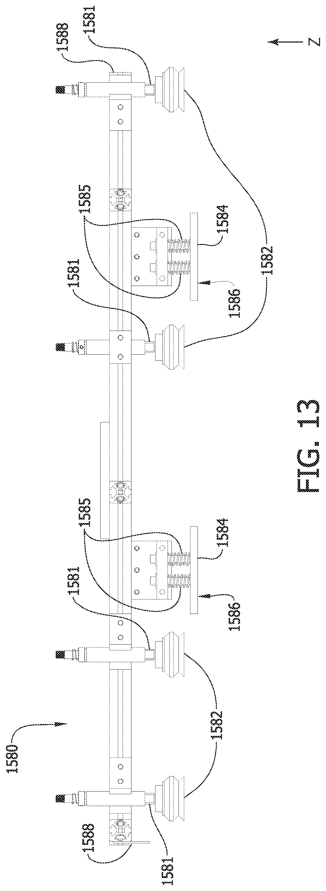 Patent US12103260 Figure 13 – Machine and methods for attaching a tray blank to a cover blank
