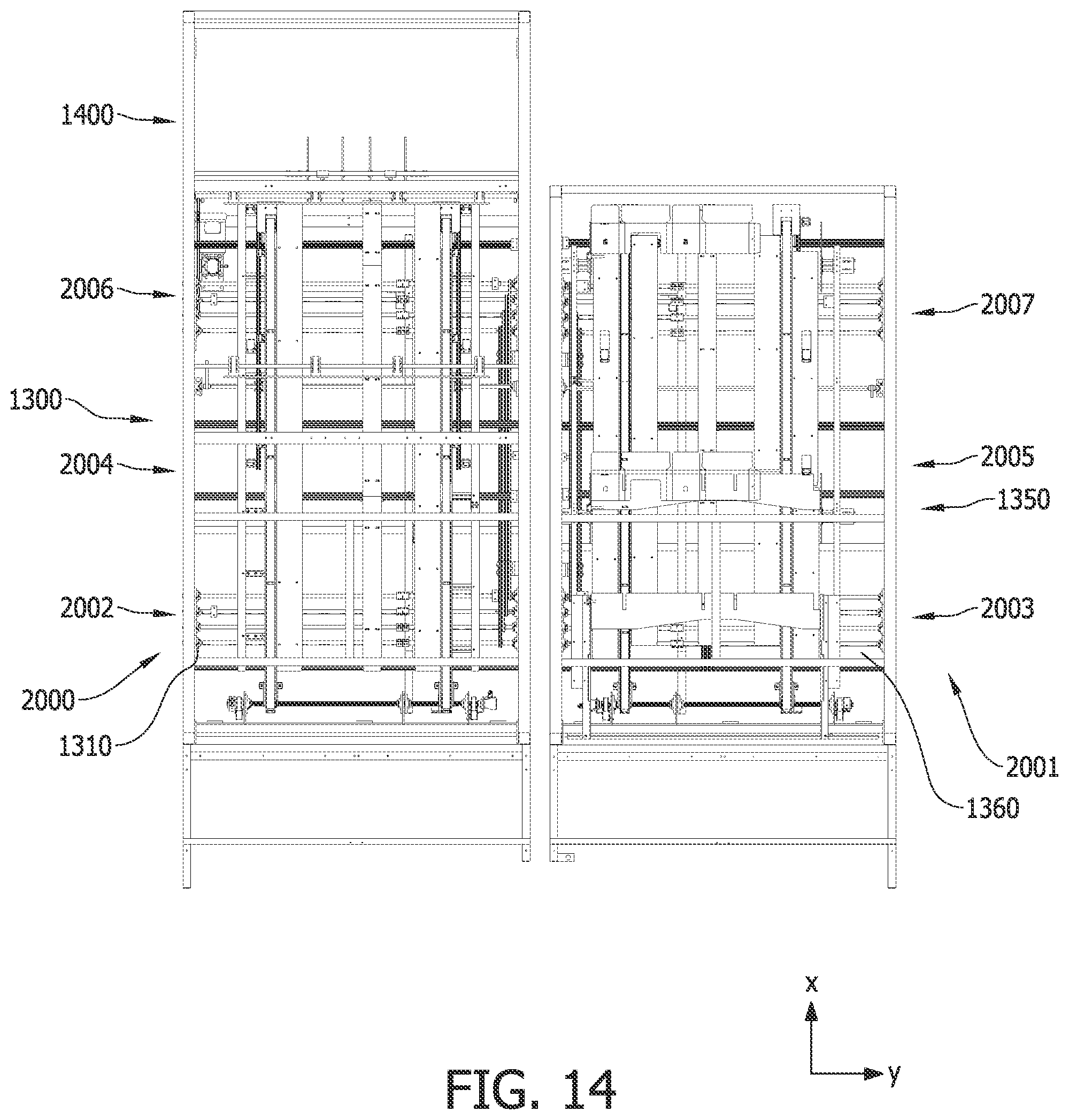Patent US12103260 Figure 14 – Machine and methods for attaching a tray blank to a cover blank