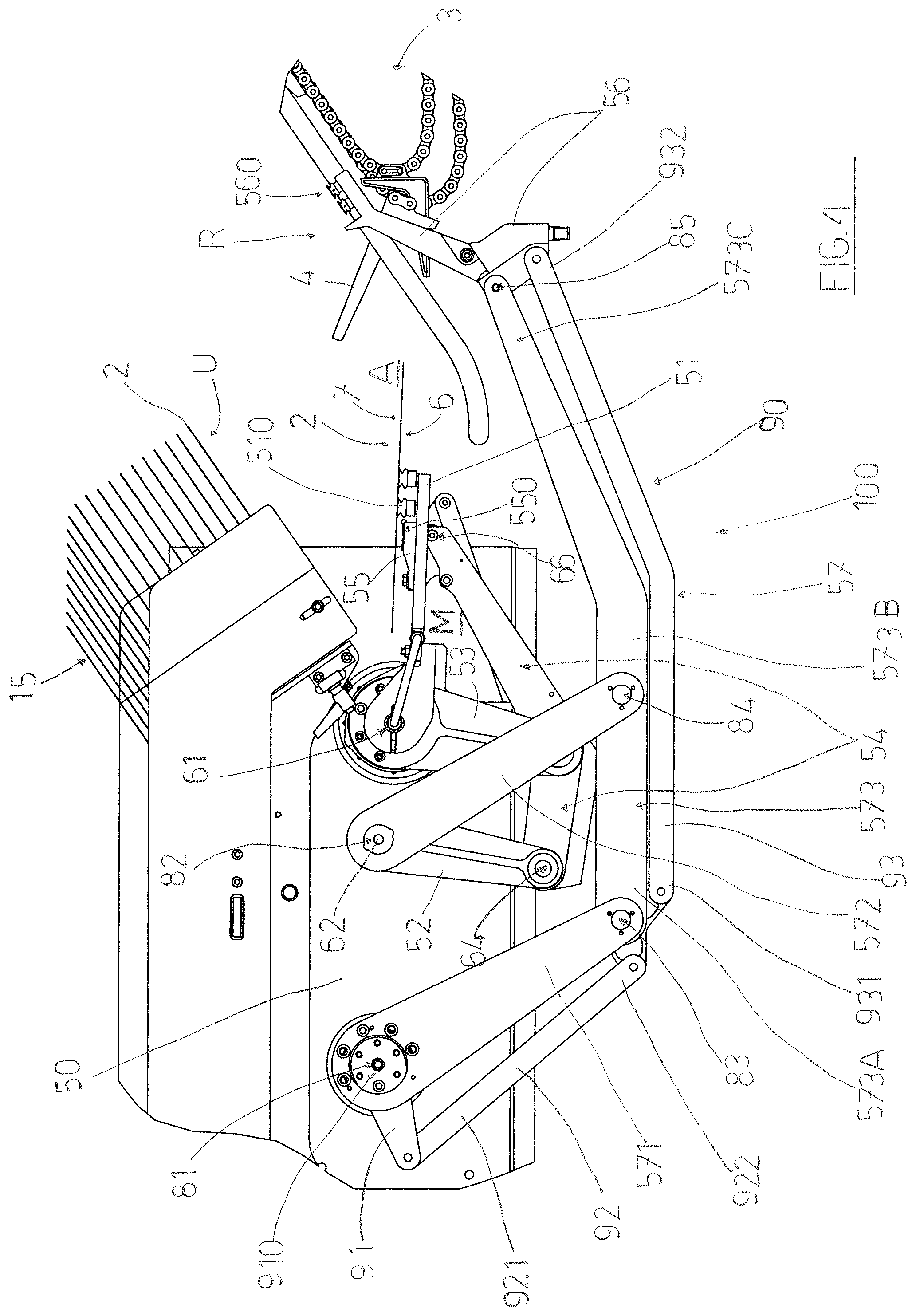 Patent US12103261 Figure 6 – Apparatus for collecting a tubular box in a flattened configuration from a store, for opening out the tubular box and for transferring the box to a receiving station