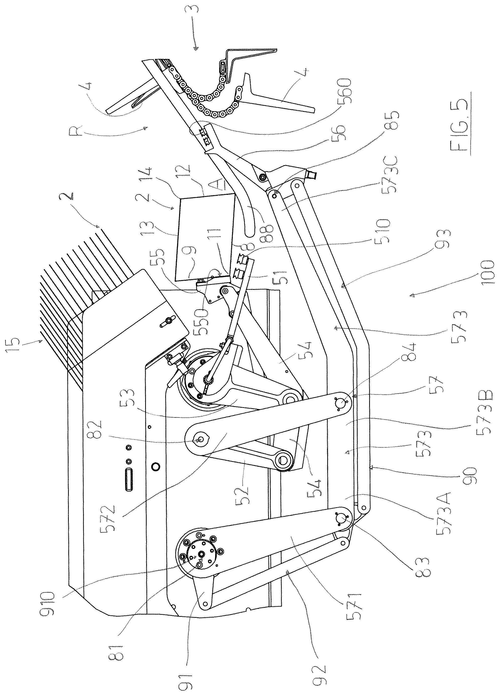 Patent US12103261 Figure 7 – Apparatus for collecting a tubular box in a flattened configuration from a store, for opening out the tubular box and for transferring the box to a receiving station