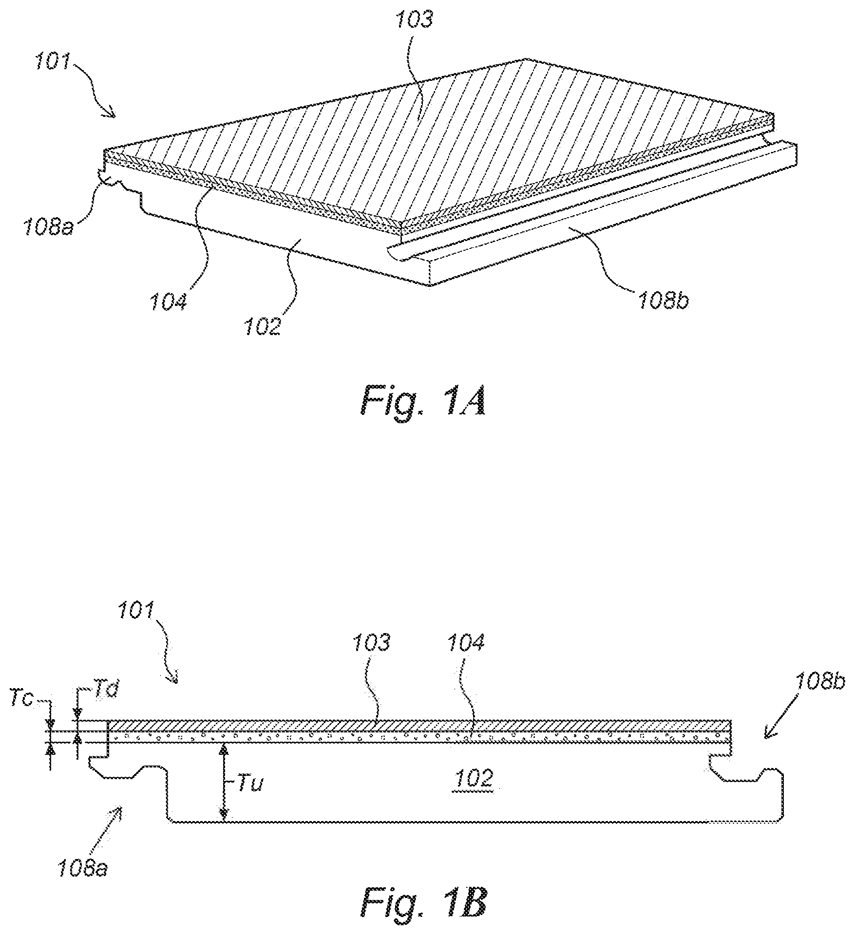 Patent US12103275 Figure 1 – Flooring panel