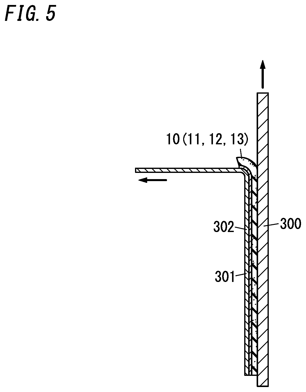 Patent US12103277 Figure 5 – Shock absorbing laminate and display device