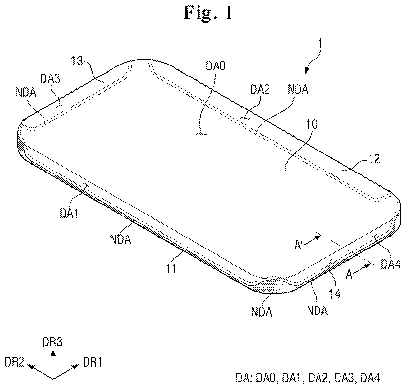 Patent US12103284 Figure 1 – Display device