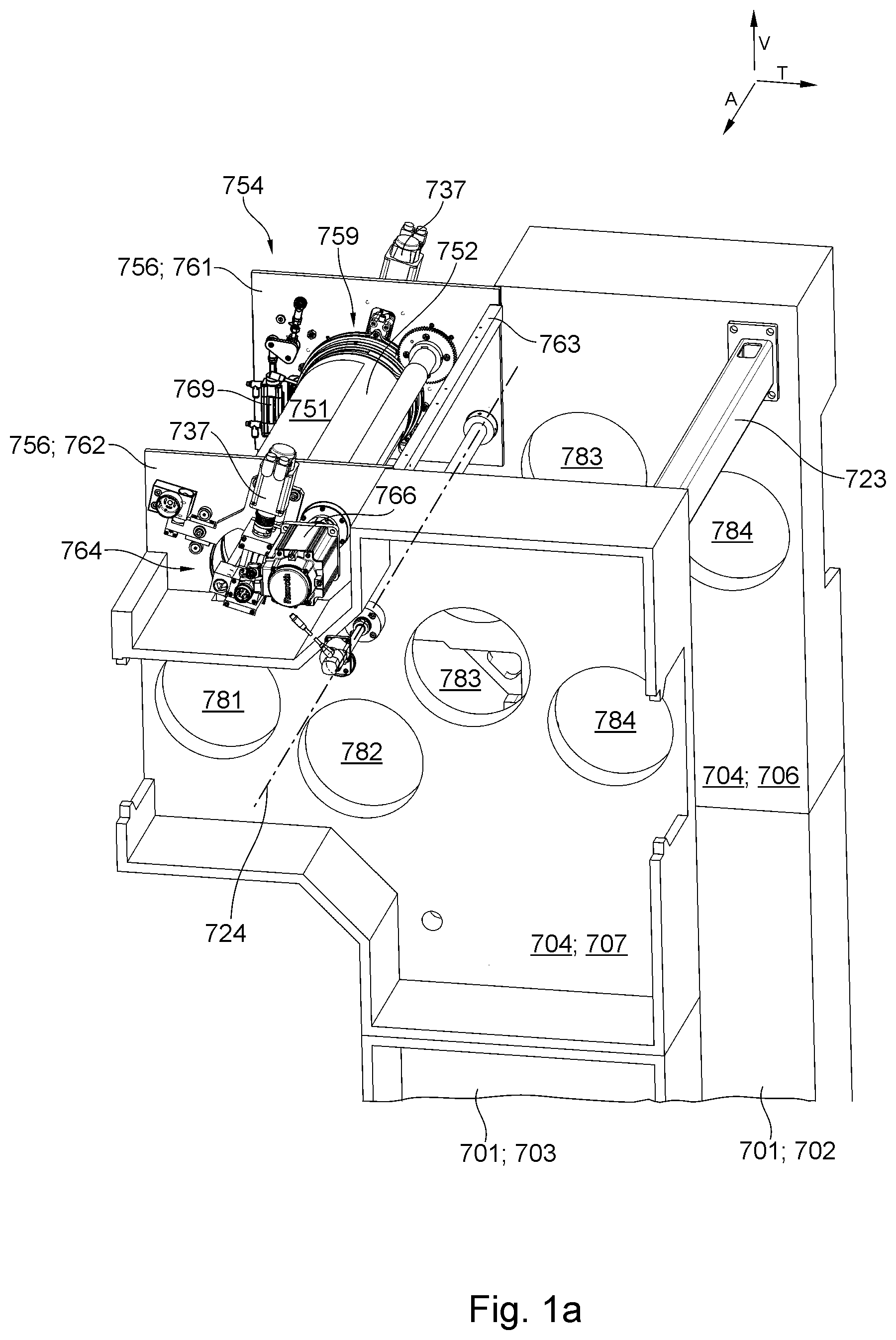 Patent US12103295 Figure 1 – Sheet-fed printing unit configured as a screen printing unit and methods for operating a sheet-fed printing unit configured as a screen printing unit