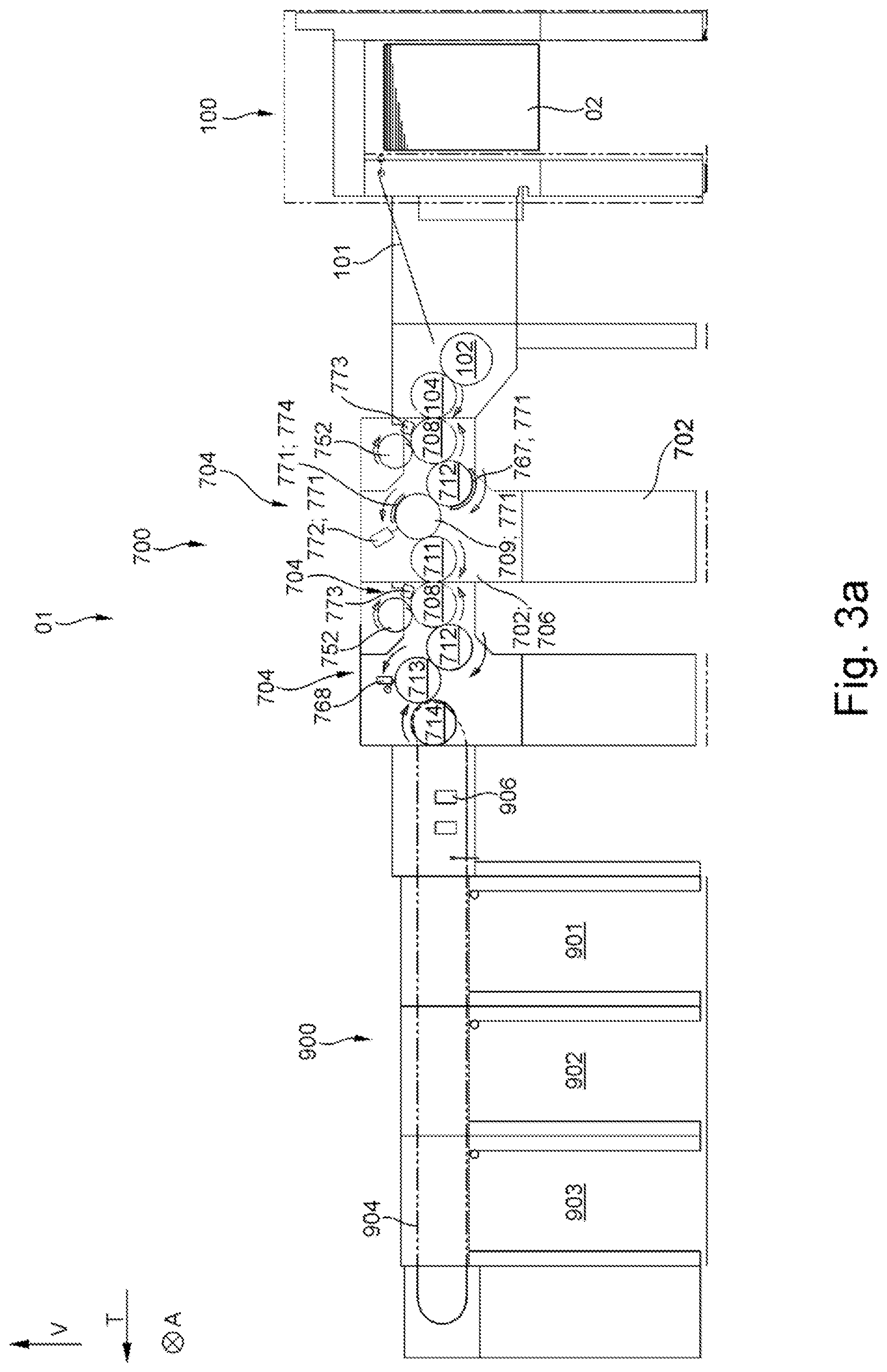 Patent US12103295 Figure 7 – Sheet-fed printing unit configured as a screen printing unit and methods for operating a sheet-fed printing unit configured as a screen printing unit
