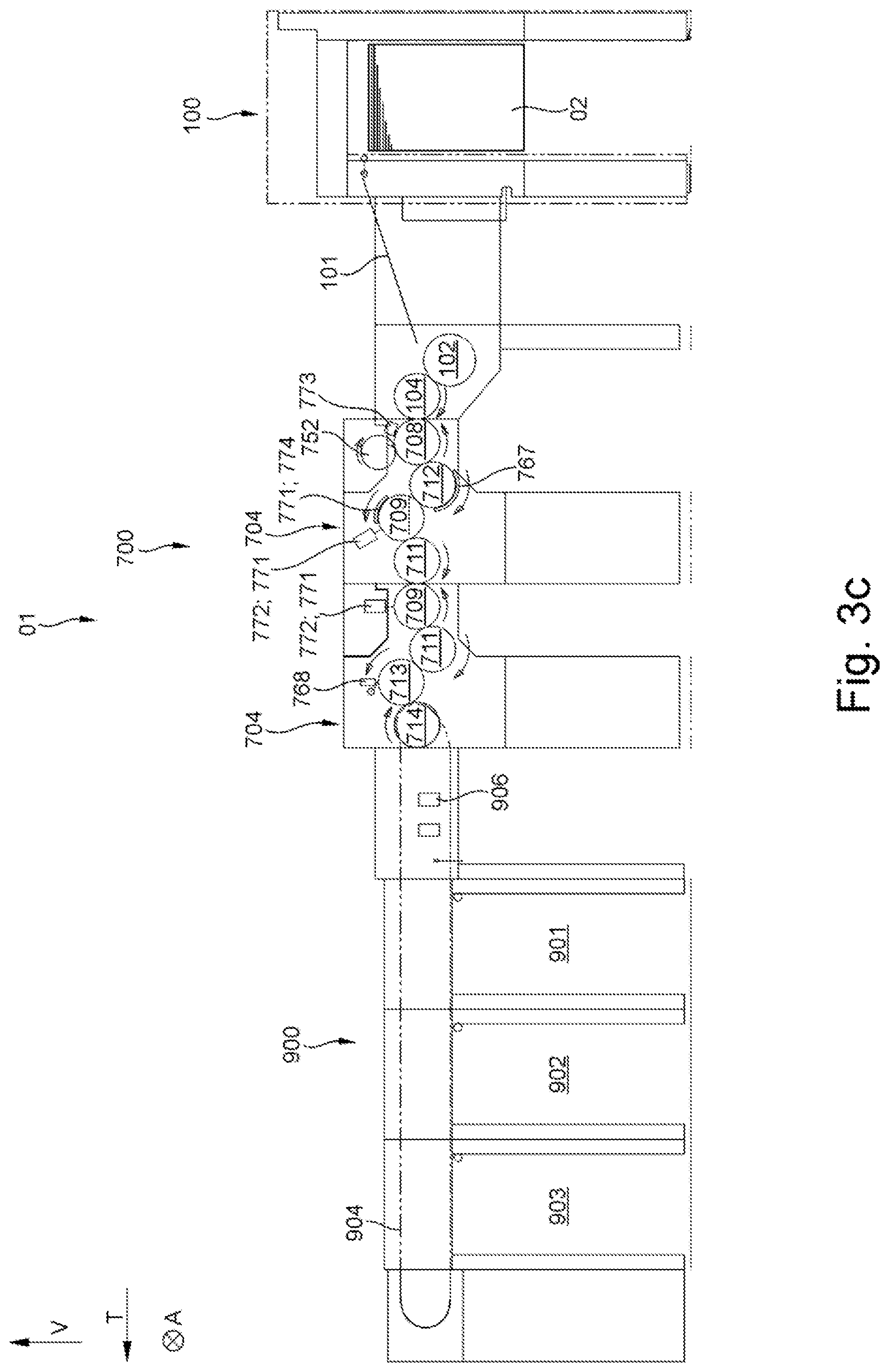 Patent US12103295 Figure 9 – Sheet-fed printing unit configured as a screen printing unit and methods for operating a sheet-fed printing unit configured as a screen printing unit