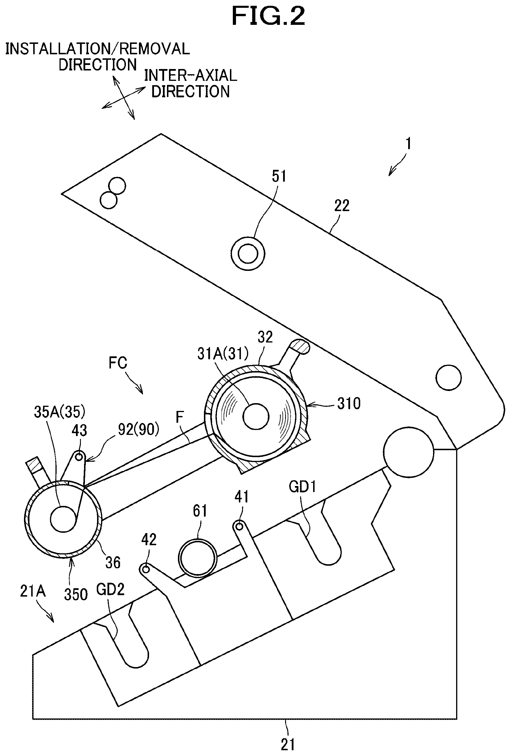 Patent US12103296 Figure 2 – Layer transfer film cartridge and layer transfer device