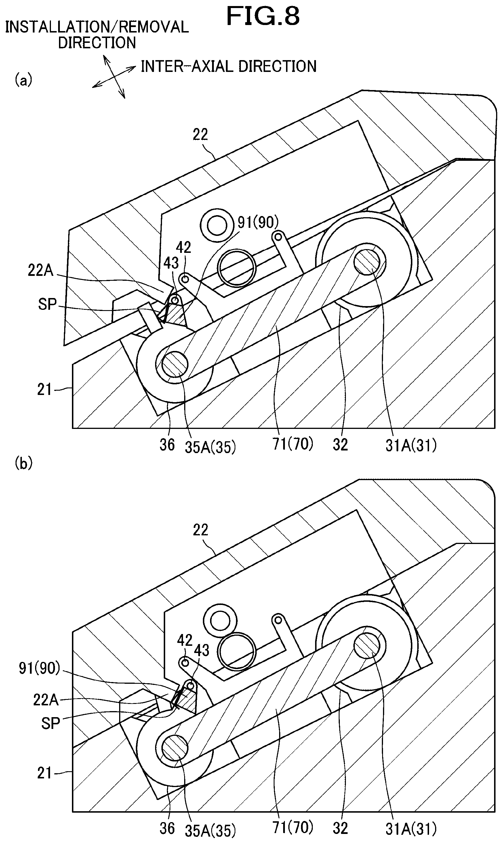 Patent US12103296 Figure 8 – Layer transfer film cartridge and layer transfer device
