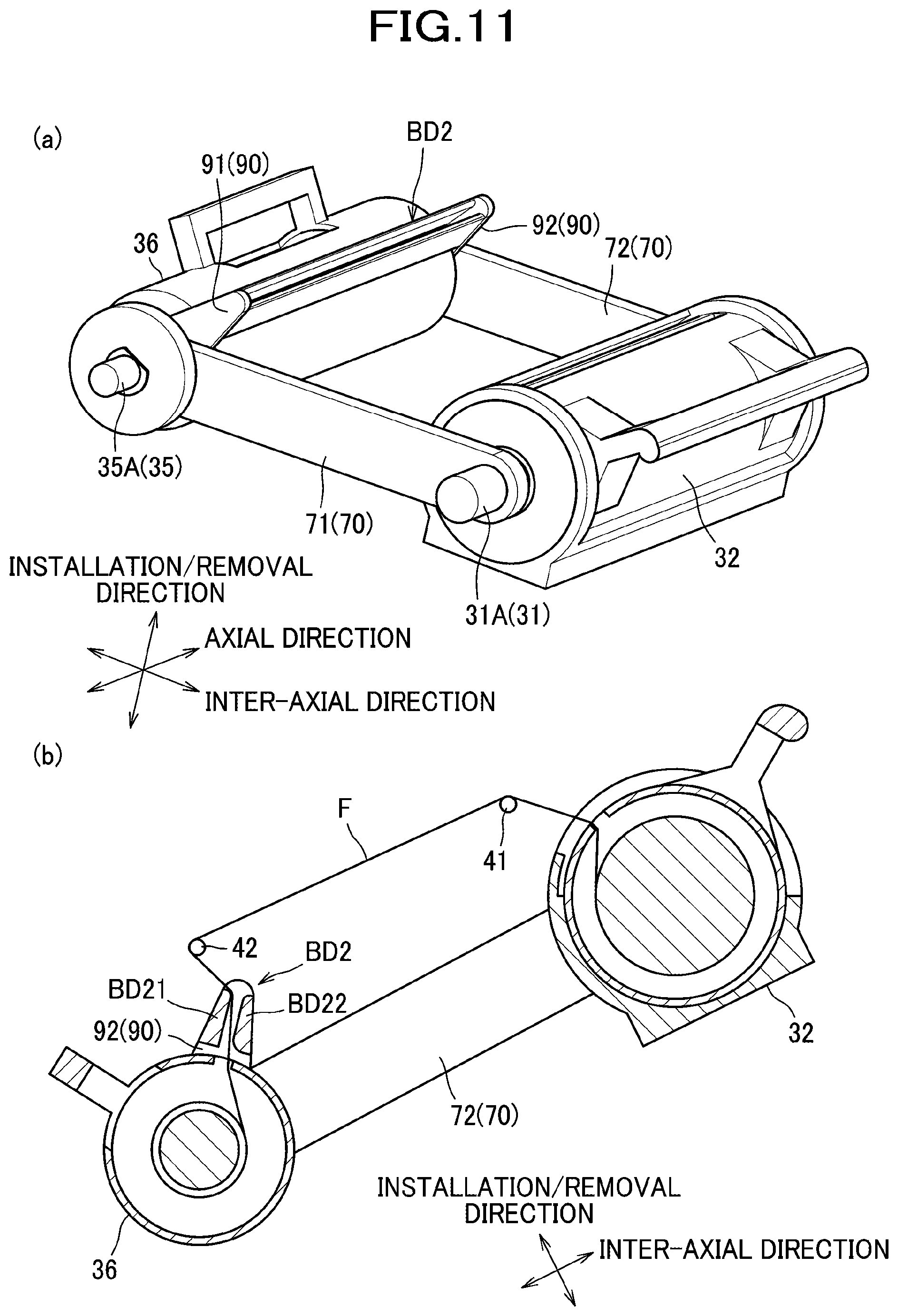 Patent US12103296 Figure 11 – Layer transfer film cartridge and layer transfer device
