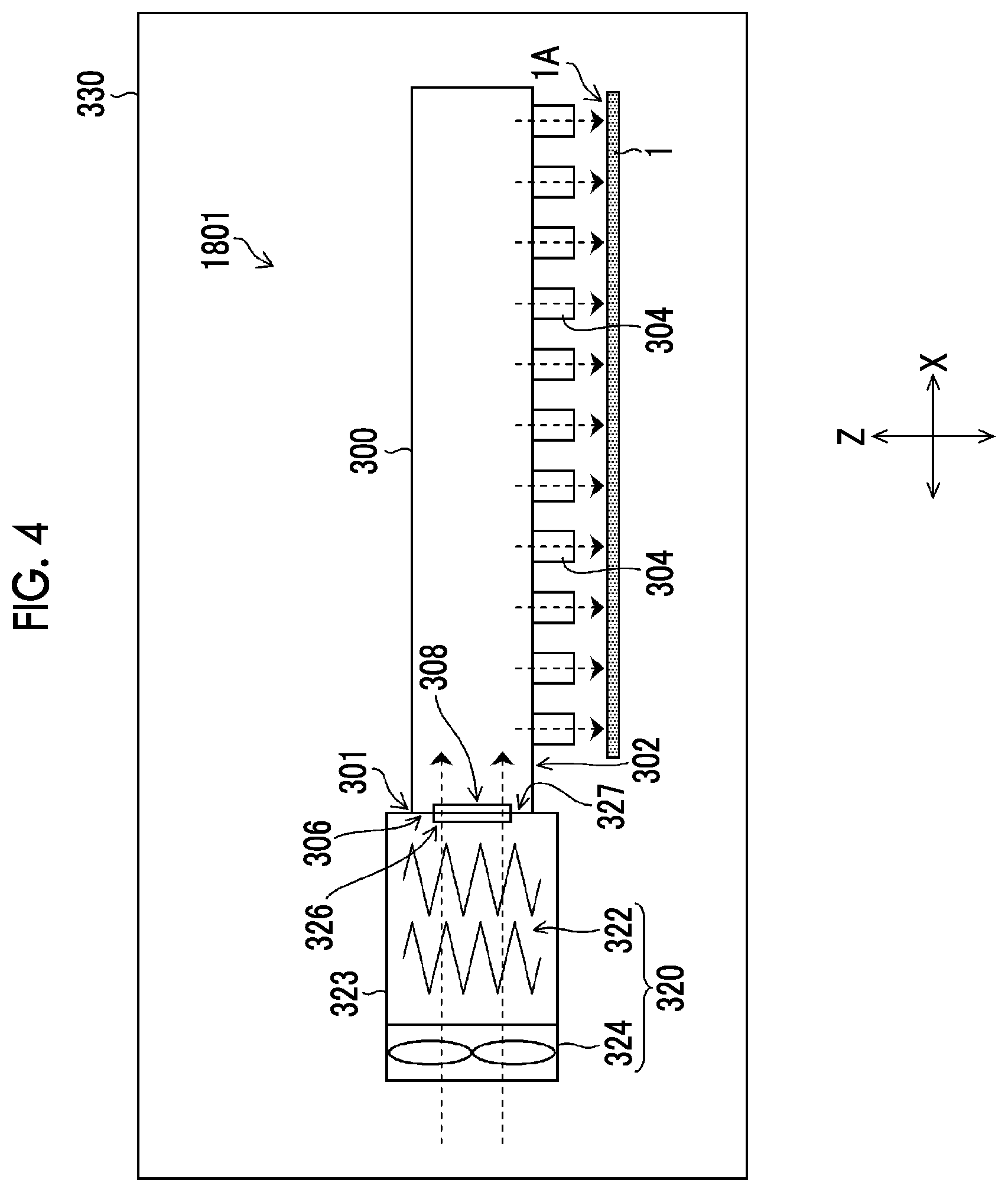 Patent US12103300 Figure 4 – Drying device, liquid applying system including drying device, and printing system including drying device