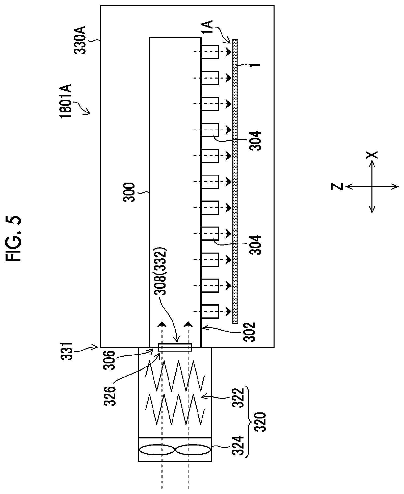 Patent US12103300 Figure 5 – Drying device, liquid applying system including drying device, and printing system including drying device
