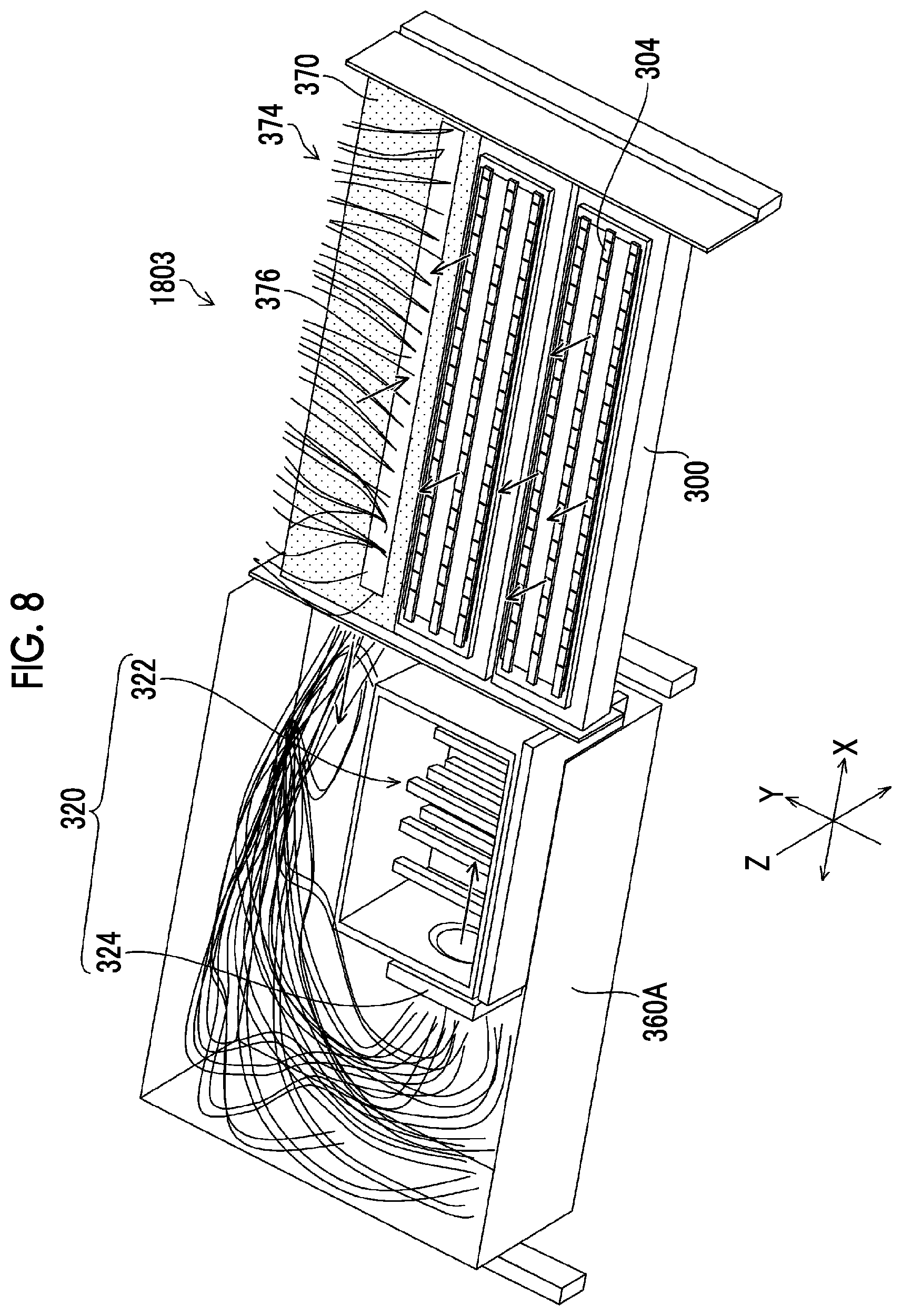 Patent US12103300 Figure 8 – Drying device, liquid applying system including drying device, and printing system including drying device