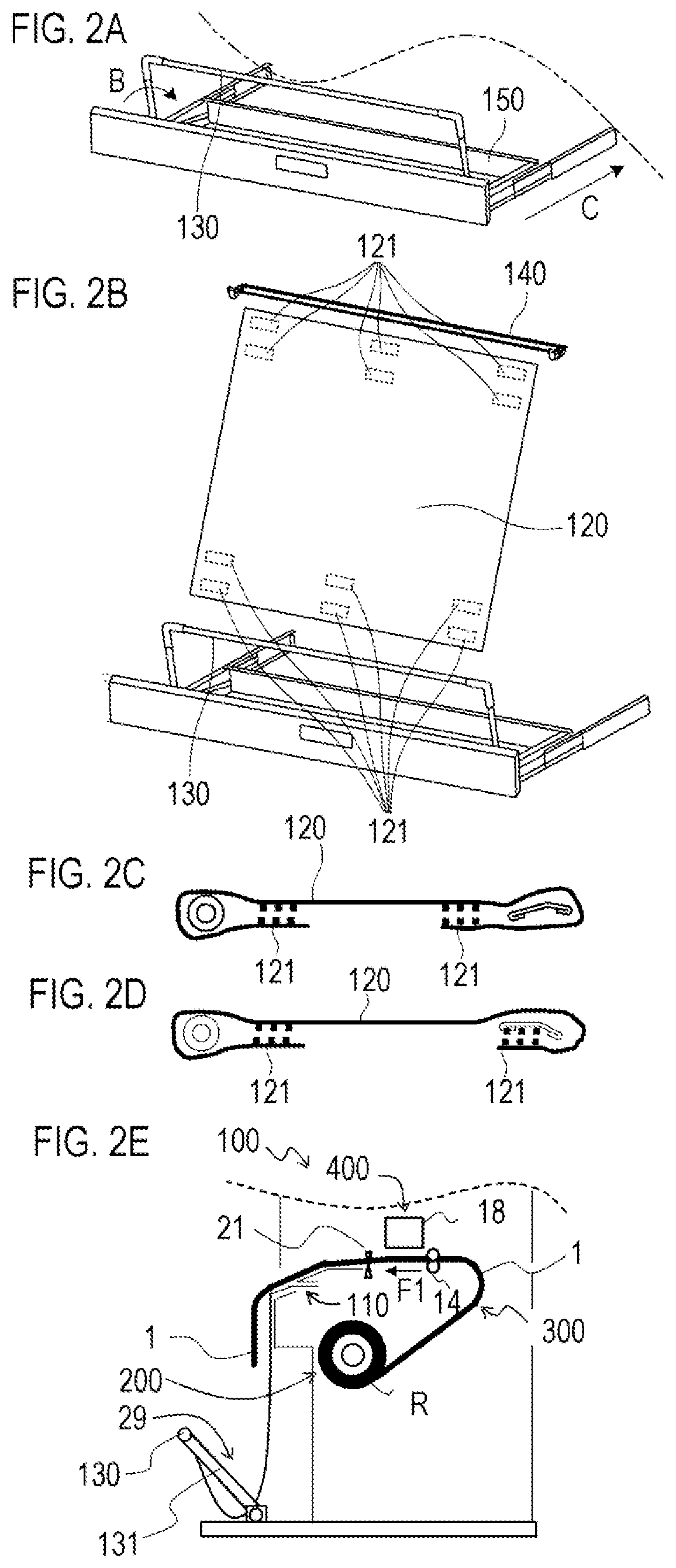 Patent US12103302 Figure 2 – Sheet accommodating device and recording apparatus with storable sheet receiving member