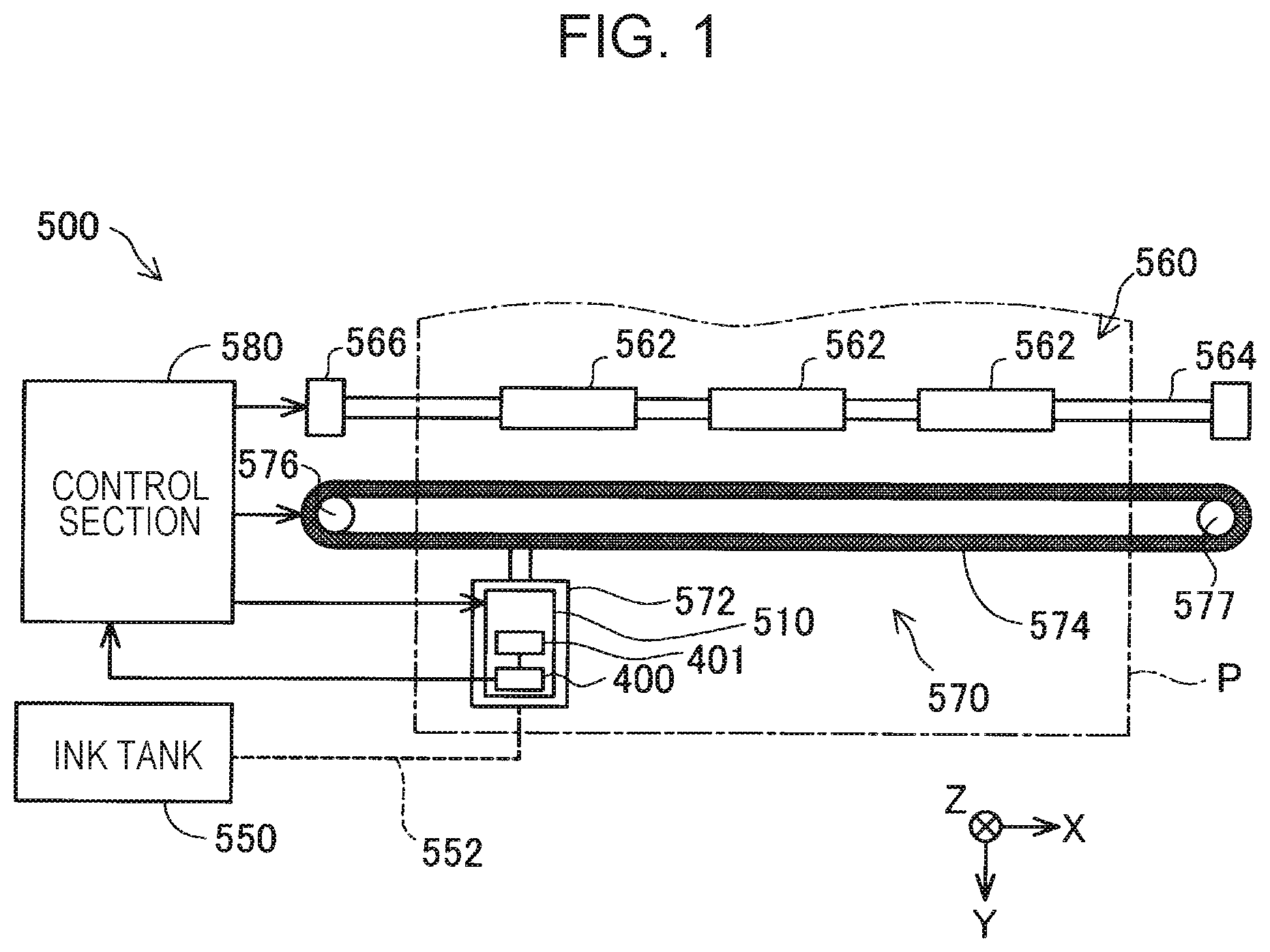 Patent US12103304 Figure 1 – Liquid discharge head and liquid discharge device