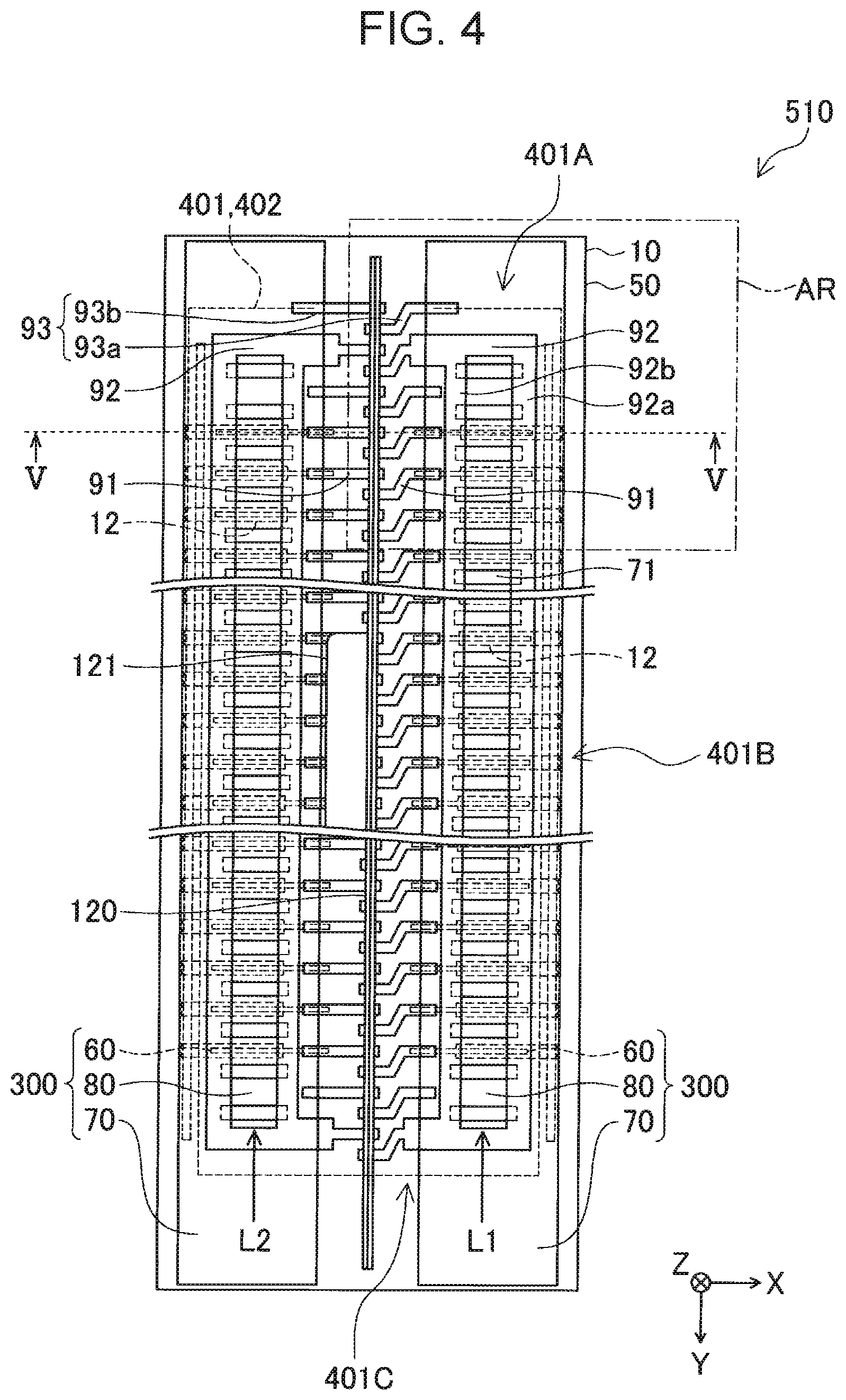 Patent US12103304 Figure 4 – Liquid discharge head and liquid discharge device