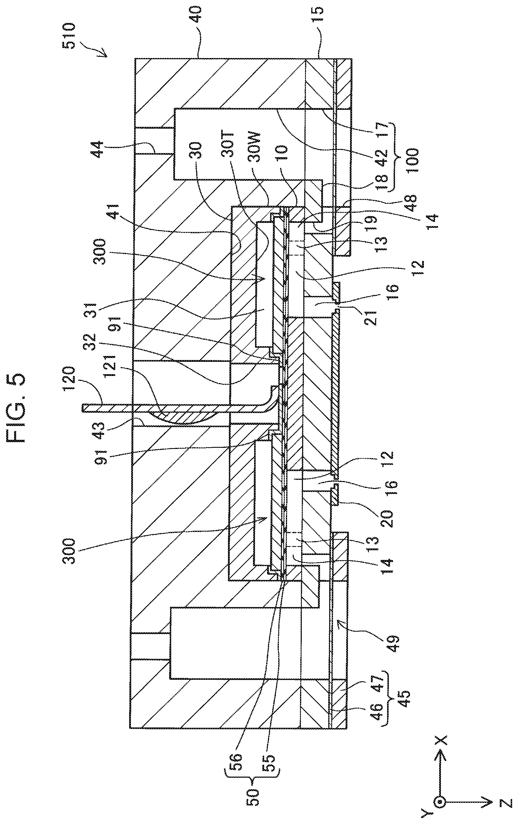 Patent US12103304 Figure 5 – Liquid discharge head and liquid discharge device
