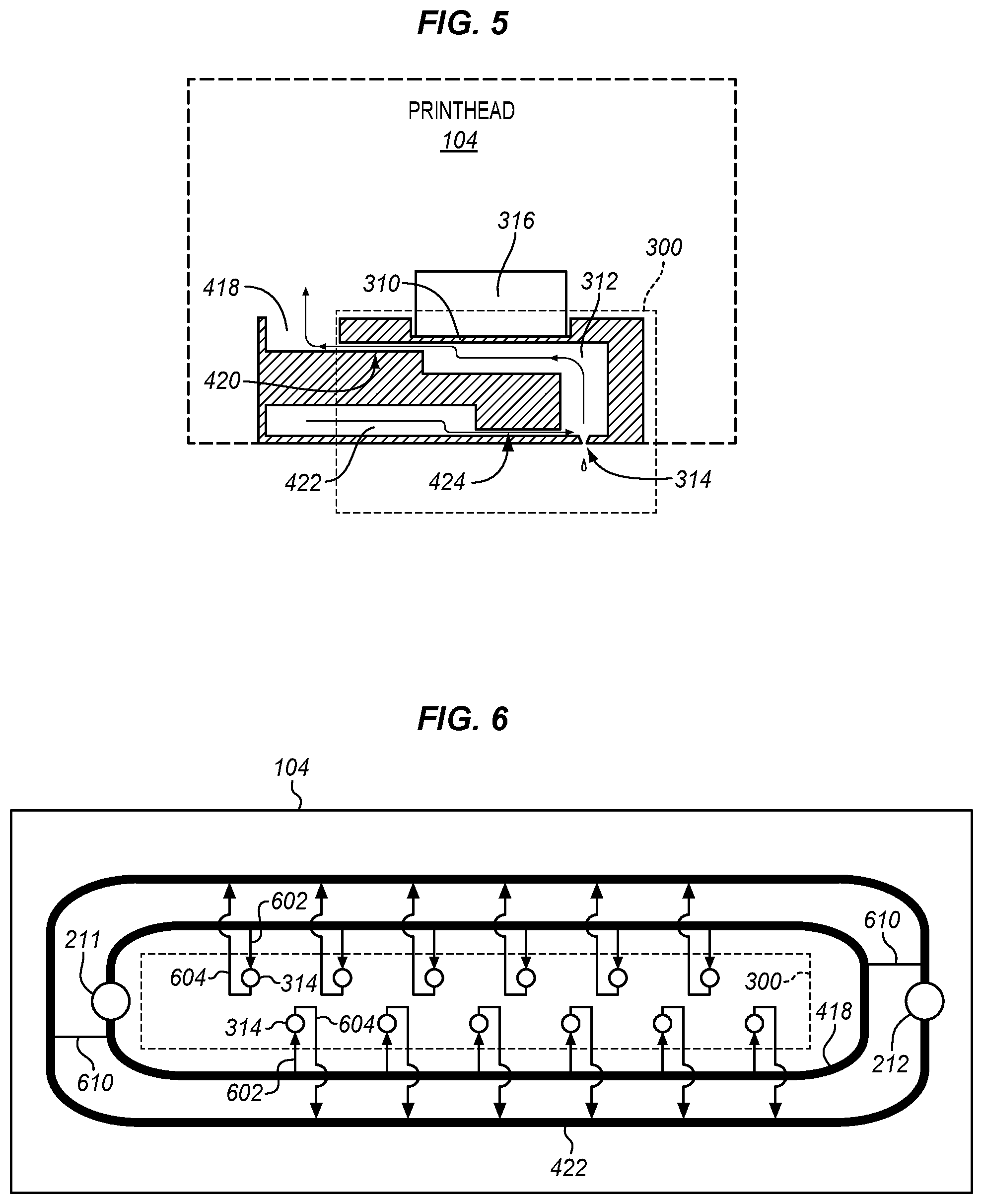 Patent US12103306 Figure 3 – Flow-through printhead with bypass manifold