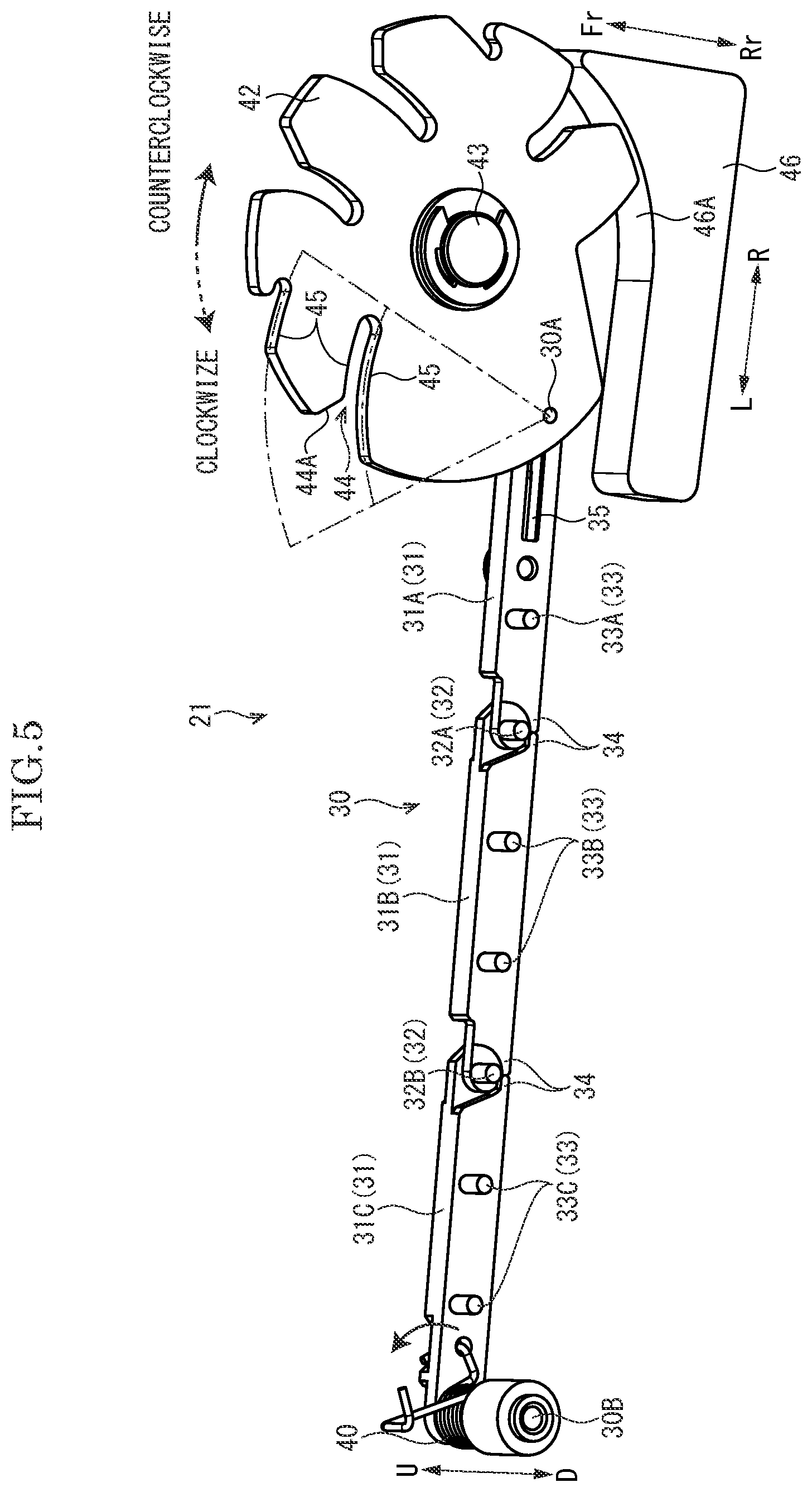 Patent US12103307 Figure 5 – Linear motion extensible device, maintenance device and image forming apparatus