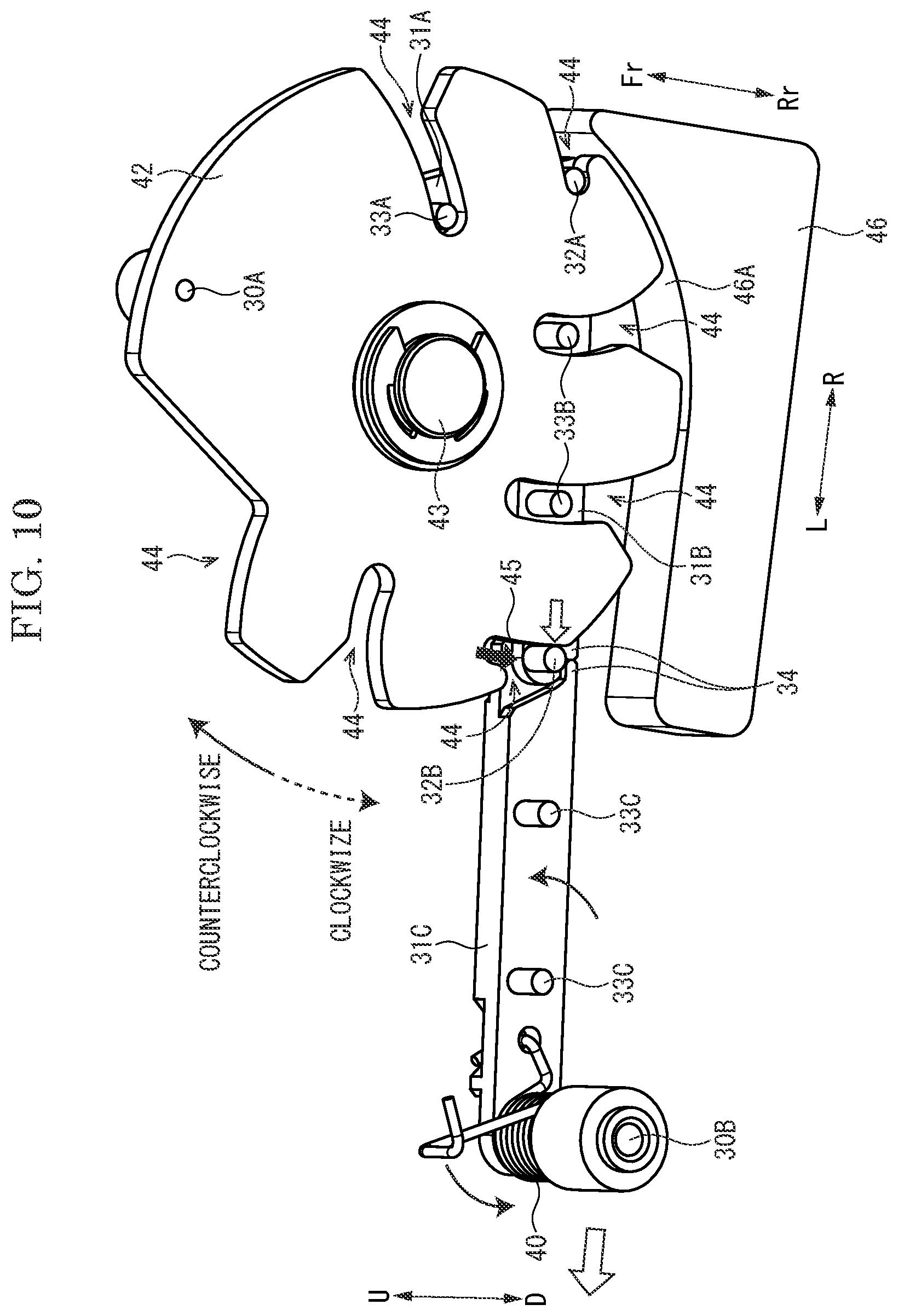 Patent US12103307 Figure 10 – Linear motion extensible device, maintenance device and image forming apparatus